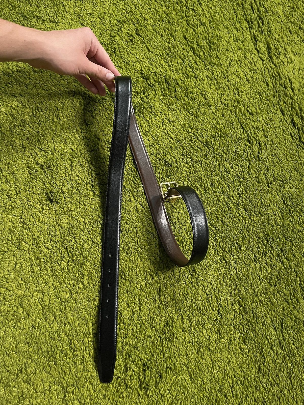 Cowboy Equipment × Genuine Leather × Longchamp Longchamp real leather belt Size 36 - 1 Thumbnail