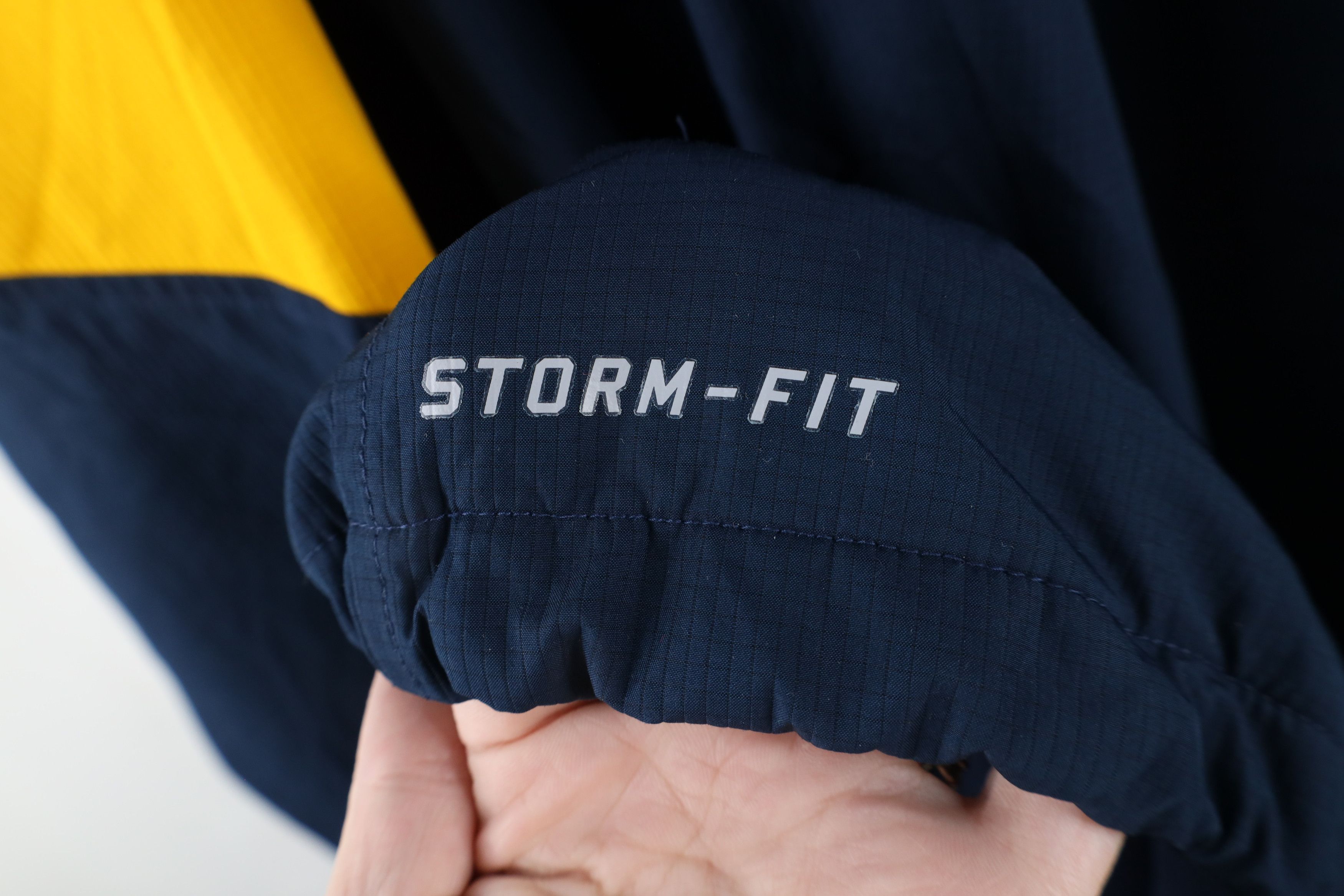 Nike × Vintage Vintage Nike Storm Fit Mini Swoosh Half Zip Jacket Blue Size US XXL / EU 58 / 5 - 6 Thumbnail