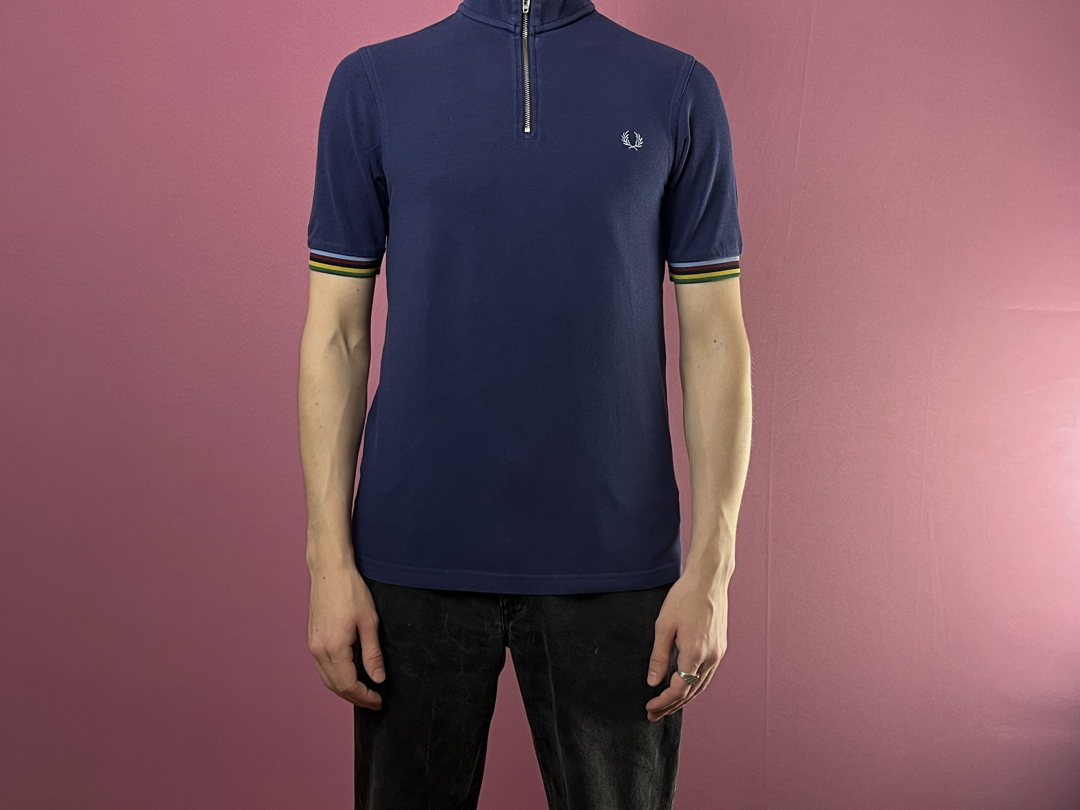 Designer × Fred Perry Fred Perry Bradley Wiggins Cycling Zip Polo Shirt - S Size US S / EU 44-46 / 1 - 5 Thumbnail
