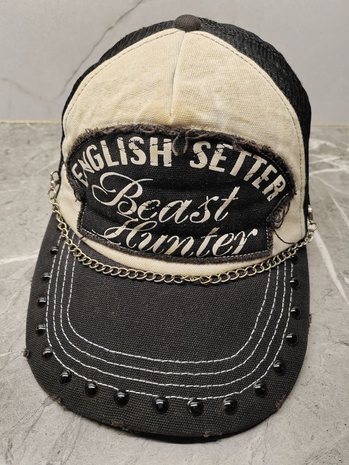 Japanese Brand Vintage English Setter Beast Hunter Distressed Trucker Cap Size ONE SIZE - 1 Thumbnail