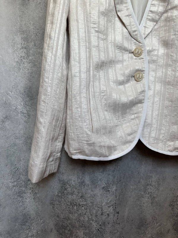 Emporio Armani RRP $900 Emporio Armani Fitted Single-Breasted Blazer Size M / US 6-8 / IT 42-44 - 7 Thumbnail