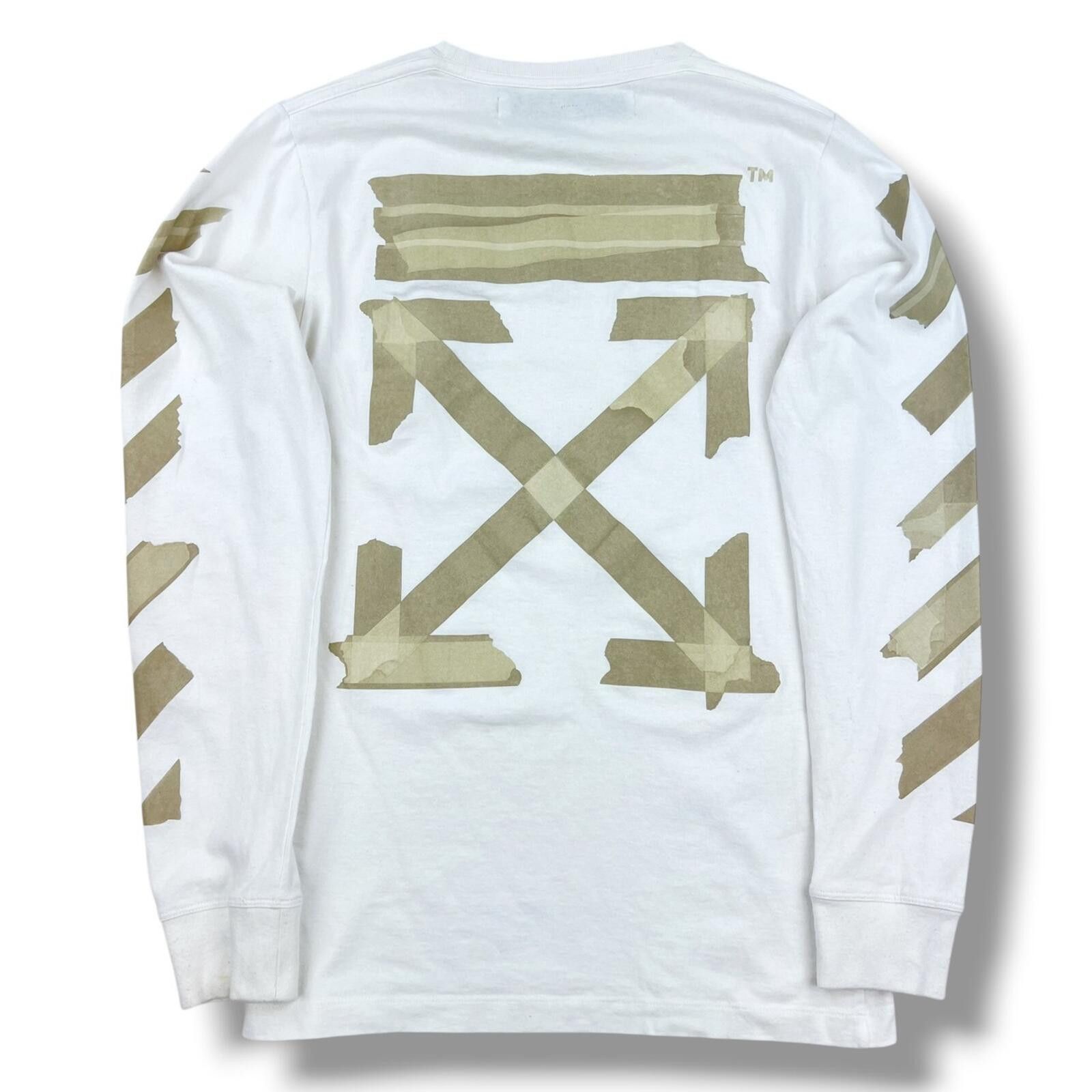 Off-White Off-White Tape Arrows White Long Sleeve T Shirt Size US S / EU 44-46 / 1 - 2 Thumbnail