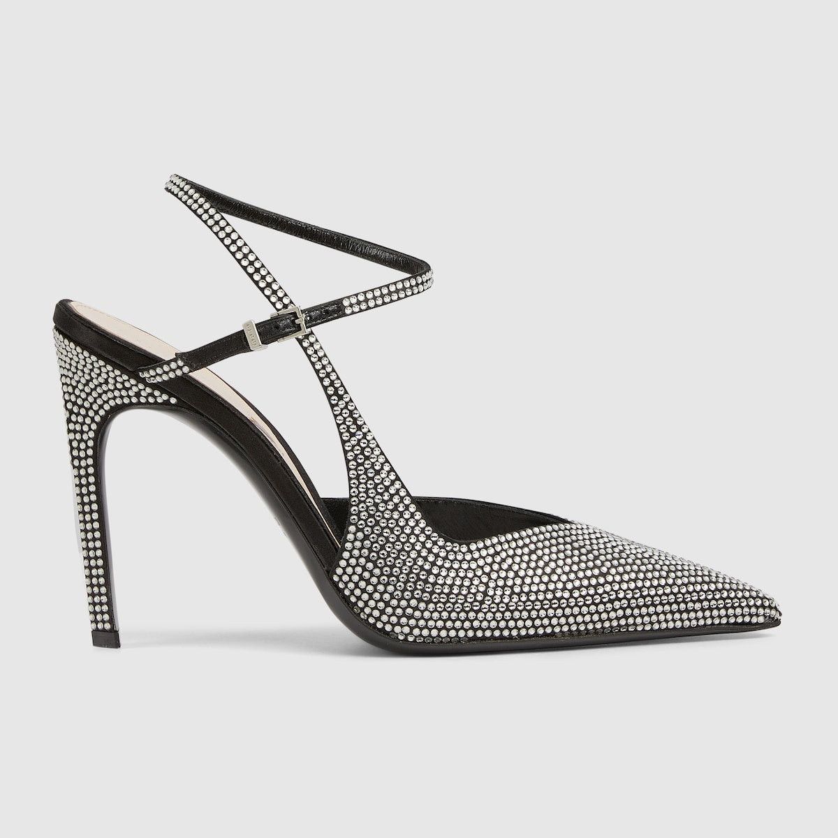 Gucci Alma Love 105 embellished satin pumps SIZE 40