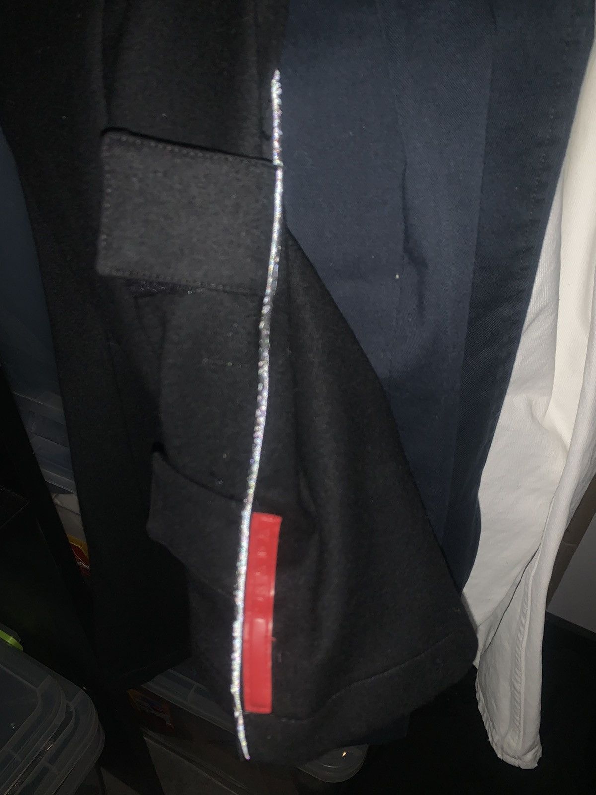 Prada PRADA Pants Velcro Trousers Zip Pockets Wool 1999 Red Tab Size US 34 / EU 50 - 14 Thumbnail