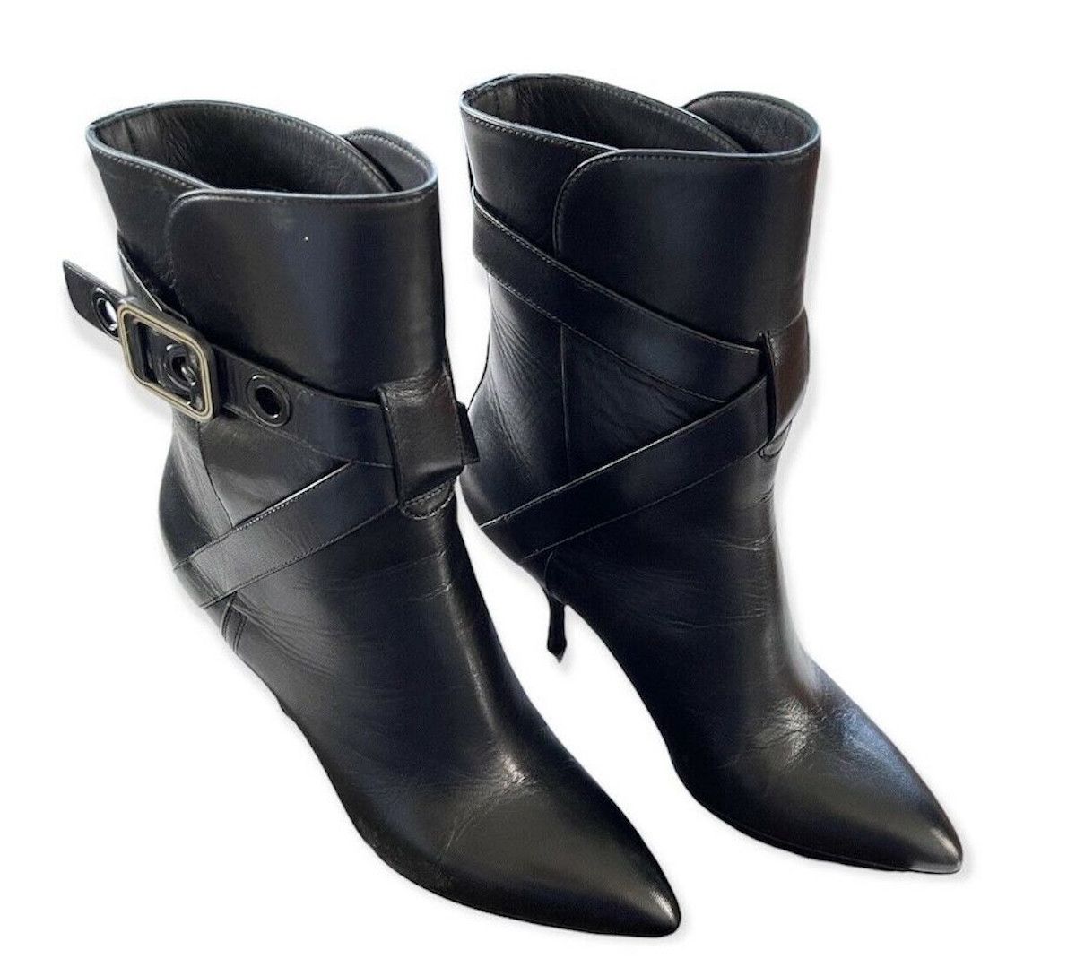 Bottega Veneta Bottega Veneta 533047 Women's Black Leather Ankle boots US 7 Size US 7 / IT 37 - 8 Thumbnail