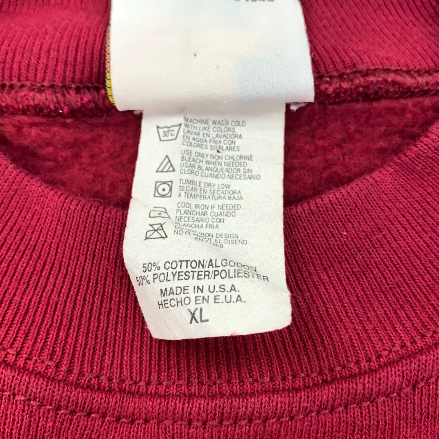 Vintage VINTAGE Dr Seuss Sweatshirt Mens XL Crew Neck Maroon Red Sam I Am Green Eggs & Ham USA 90s Cartoon Funny Pullover Sweatshirt Mens Size US XL / EU 56 / 4 - 4 Thumbnail