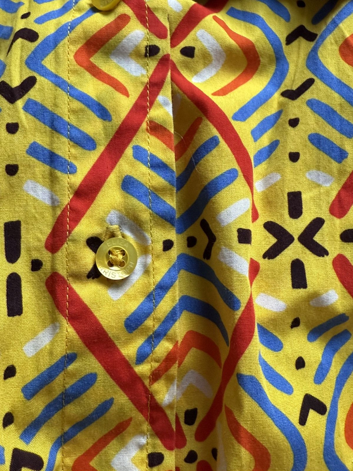 Other Eliza Christoph Geometric geo print Yellow shirt Dress M Size M / US 6-8 / IT 42-44 - 6 Thumbnail
