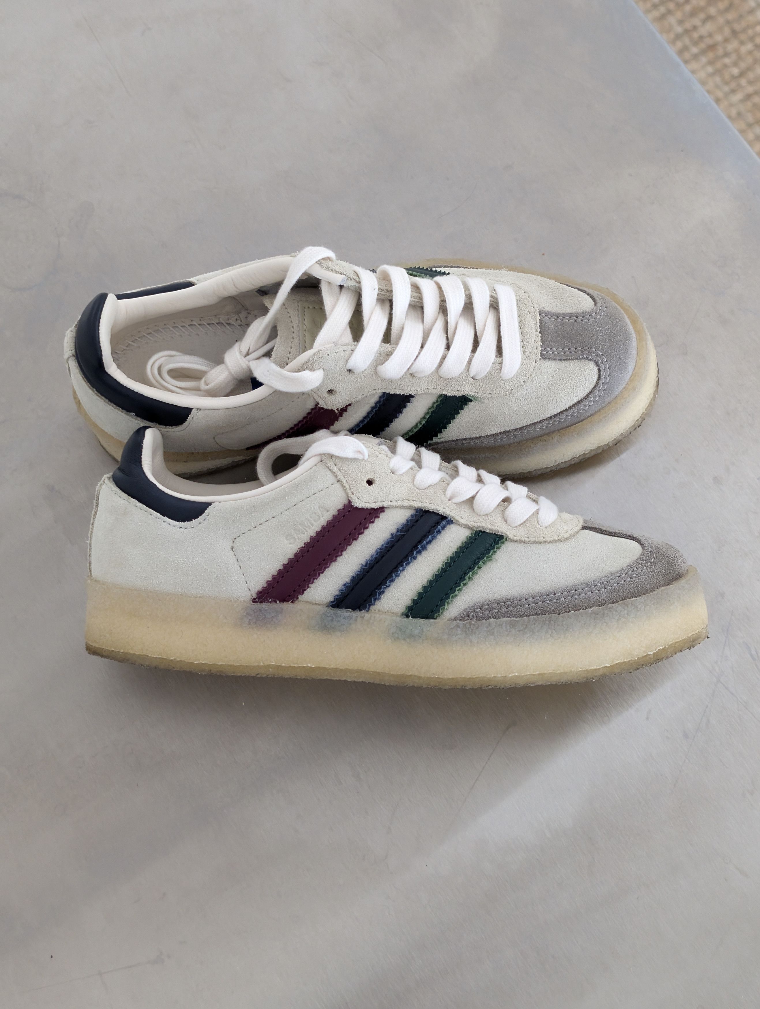 Adidas × Clarks × Ronnie Fieg adidas Clarks Ronnie Fieg Samba White Multi Size US 4 / IT 34 - 2 Thumbnail