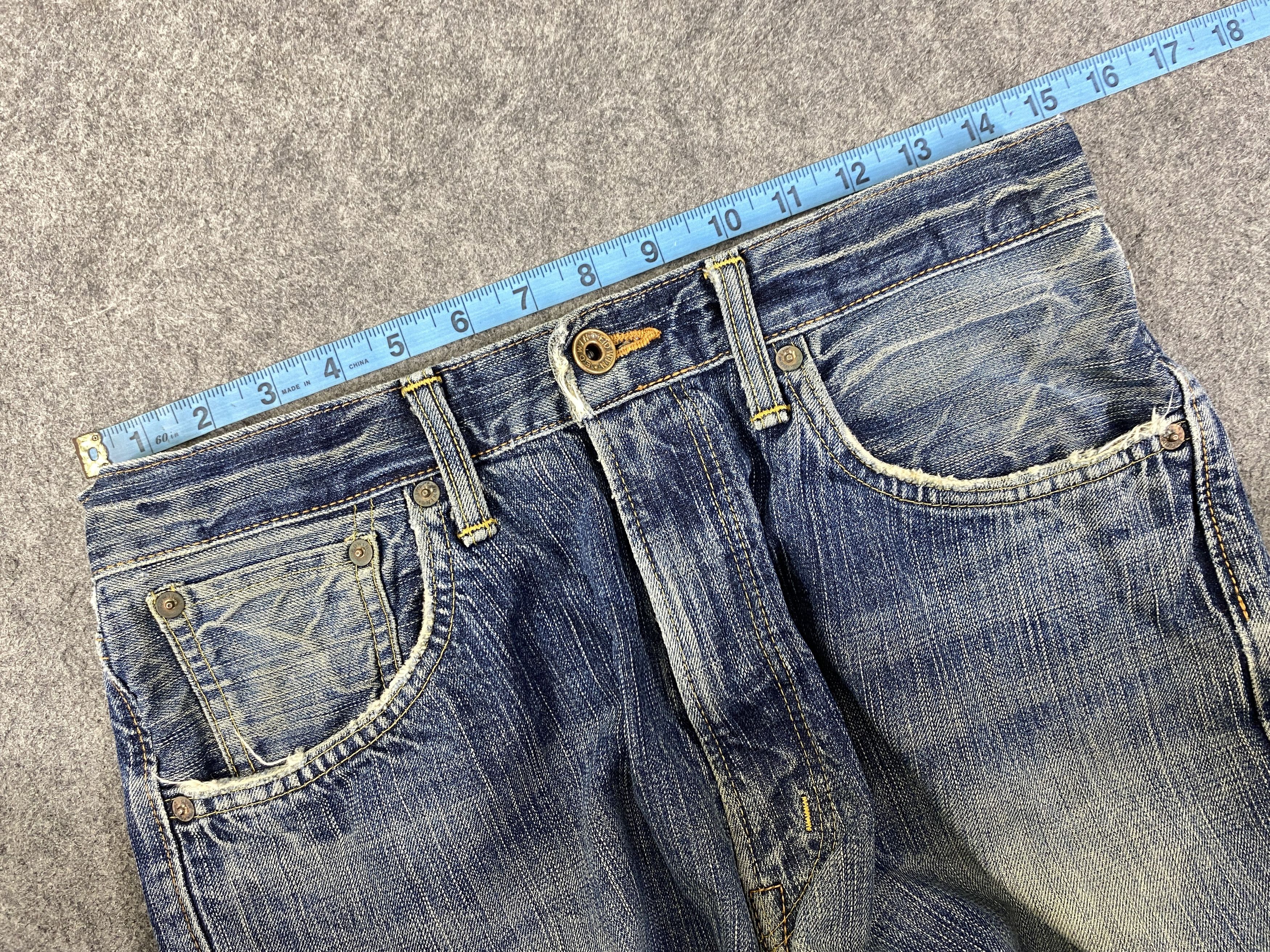 Edwin Vintage Edwin Selvedge Distressed Clawmark 30x32.5-JN3272 Size US 30 / EU 46 - 5 Thumbnail