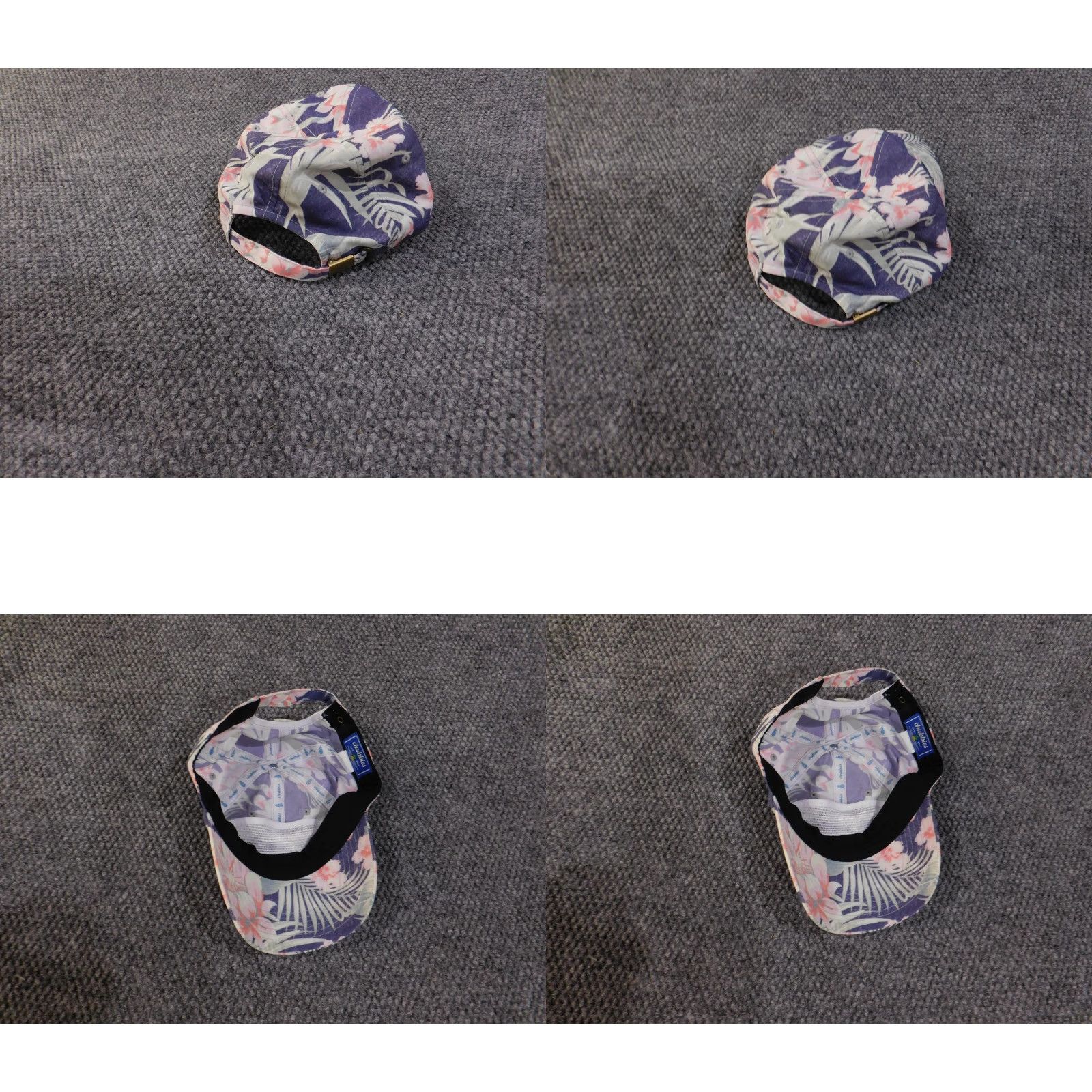 Chubbies Chubbies Hat Cap Strap Back Blue Pink Hawaiian Floral Patch Embroidered Mens Baseball Cap One Size Adjustable Multicolor Tropical Beach Floral 90s? Size ONE SIZE - 8 Thumbnail