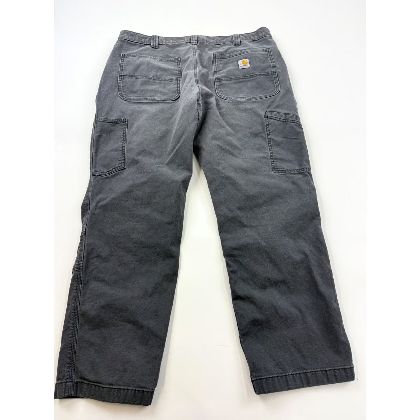 Carhartt Carhartt Pants Mens 38 Gray 38x27 Relaxed Fit Canvas Carpenter Workwear Utility Size US 38 / EU 54 - 4 Thumbnail