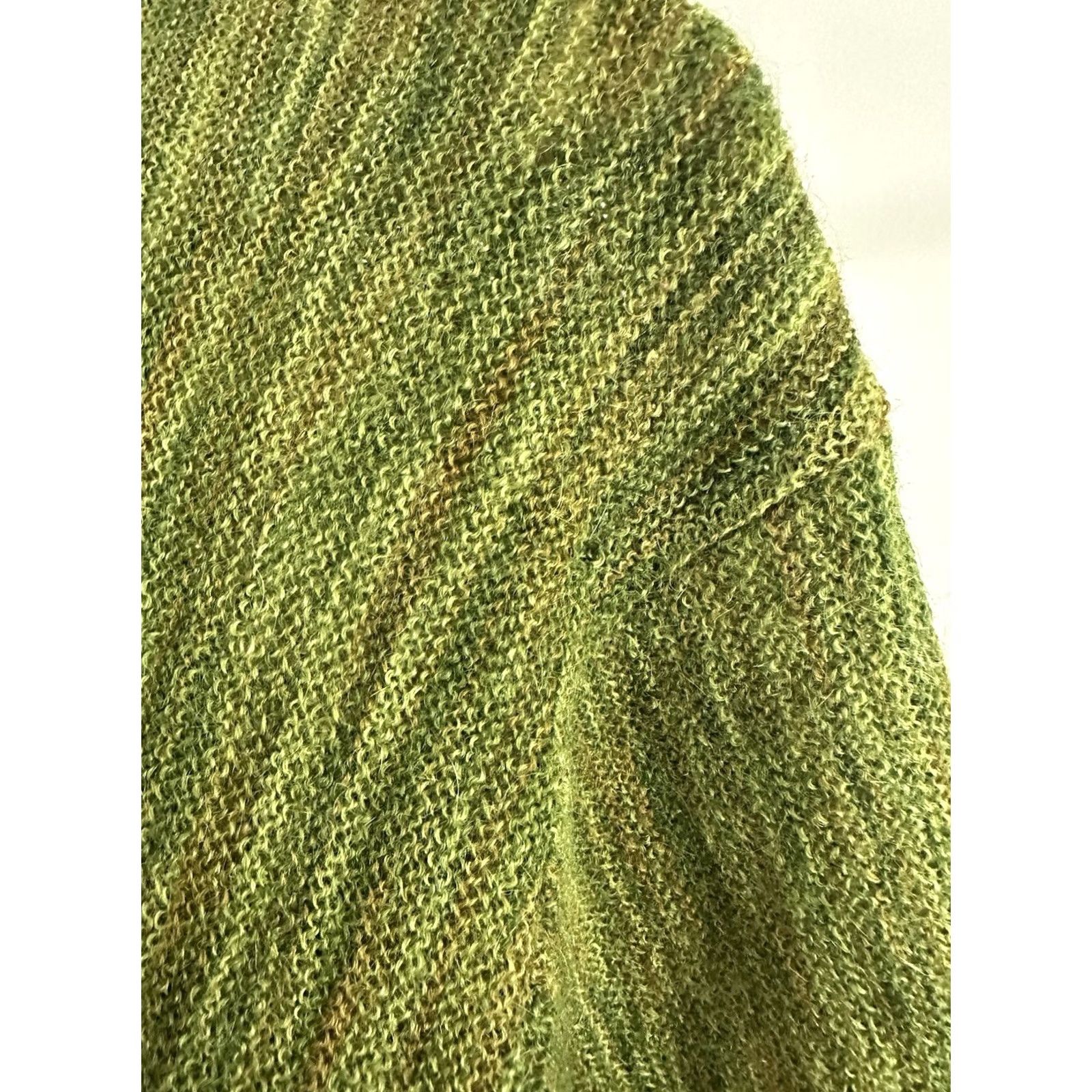 Vintage VTG 60s Springfoot Mohair Wool Blend Grinch Green Cardigan Sweater L Green Mens Shirt? Size US L / EU 52-54 / 3 - 6 Thumbnail