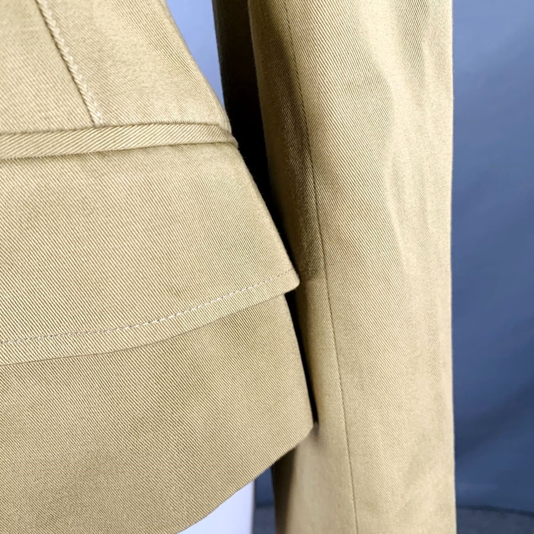 Dolce & Gabbana DOLCE & GABBANA Blazer Khaki Cotton Twill Button Up Size 6 Women Jacket Size M / US 6-8 / IT 42-44 - 5 Thumbnail
