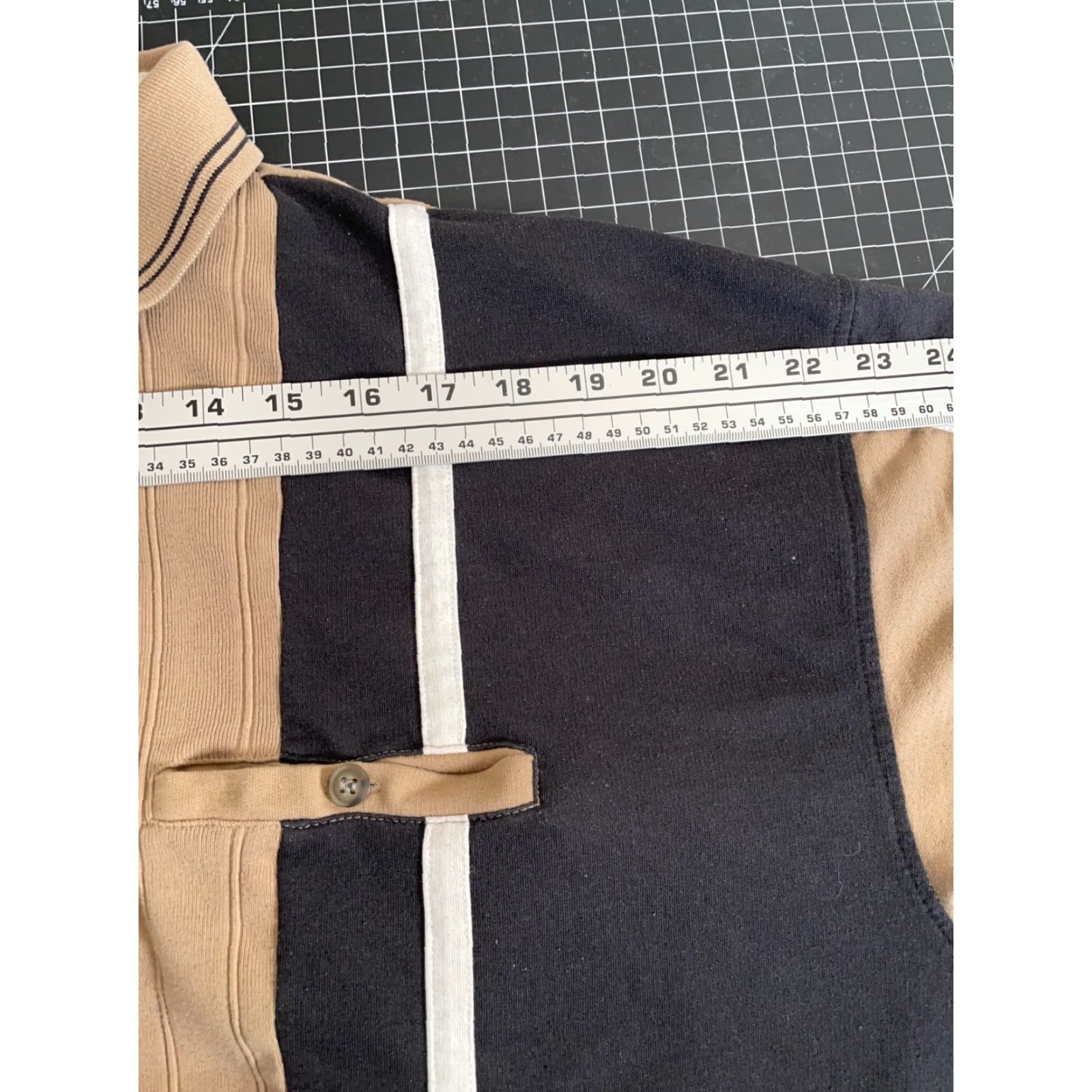 Vintage VINTAGE LD Sport Polo Shirt Striped Long Sleeve Knit Adult XL Brown Black LD Sport Mens Polo Shirt 90s 80s Hipster Retro Shirts Size US XL / EU 56 / 4 - 7 Thumbnail