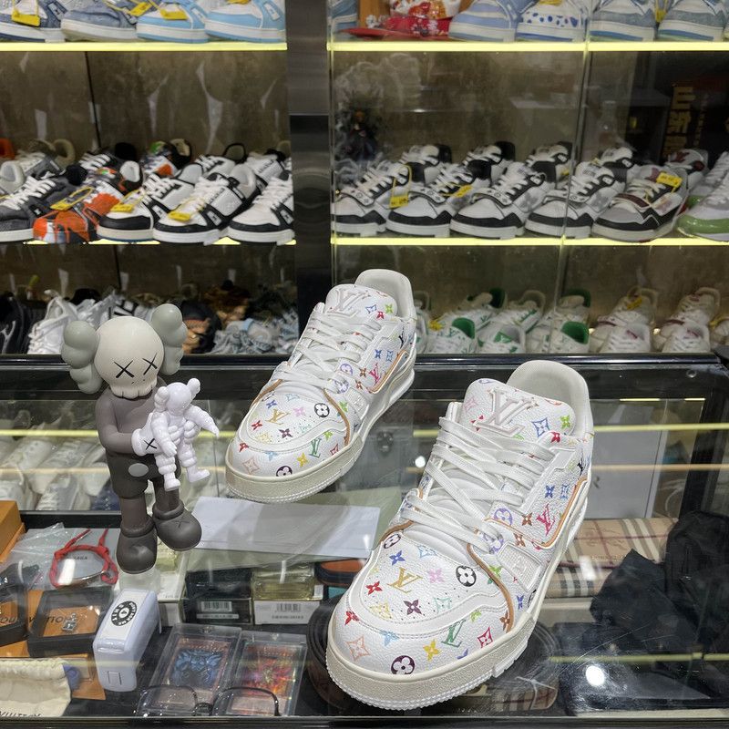 Louis Vuitton Takashi Murakami x Louis Vuitton Low-top Trainers 0079 Size US 7.5 / EU 40-41 - 1 Thumbnail