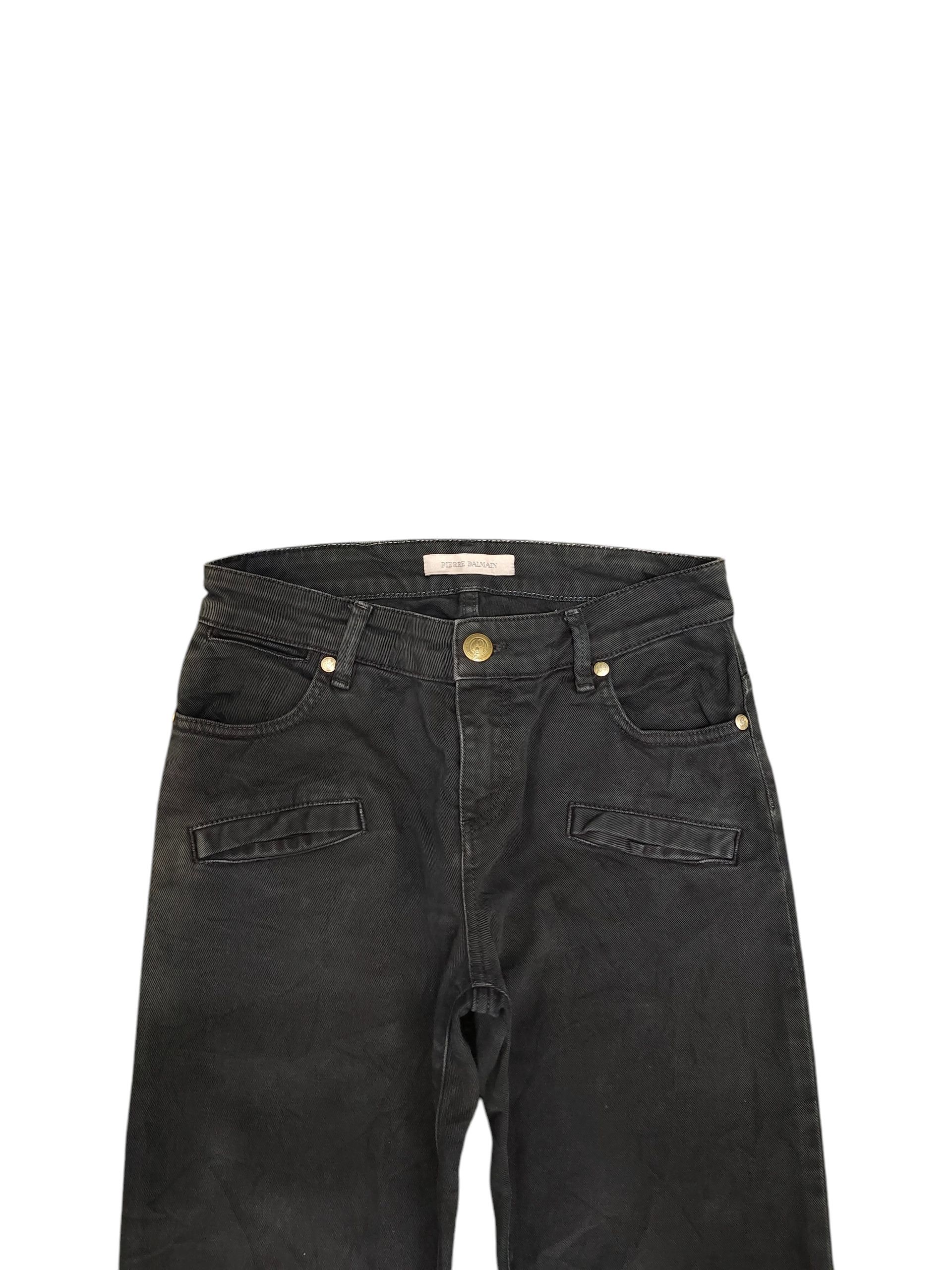 Pierre Balmain Pierre Balmain Black Denim Jeans Size 26" / US 2 / IT 38 - 2 Thumbnail
