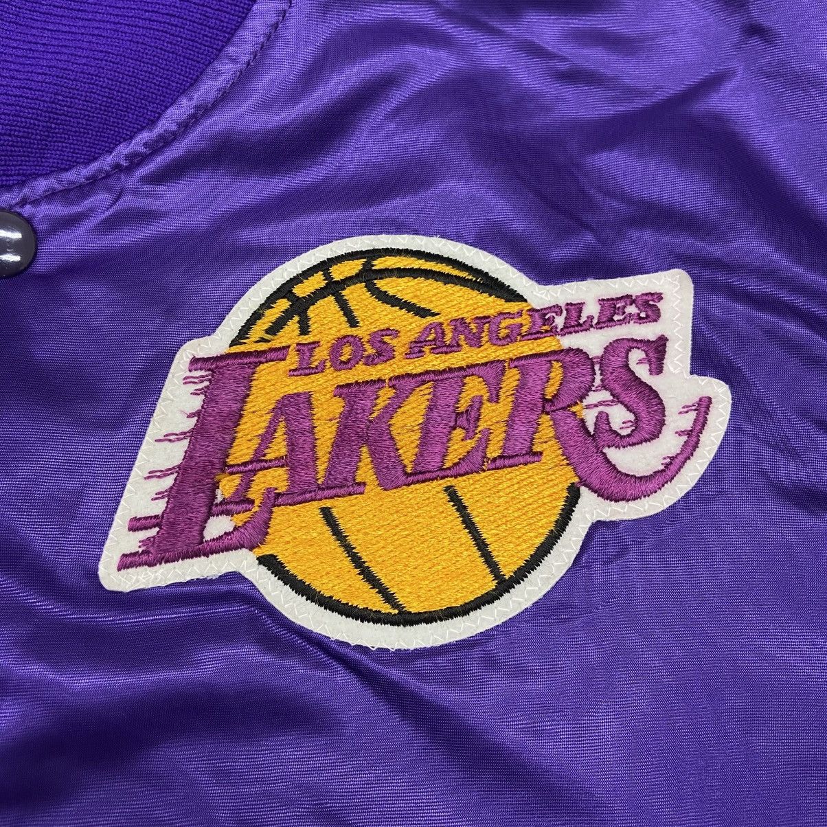 Starter Vintage Los Angeles Lakers Starter Satin Bomber Jacket Size US M / EU 48-50 / 2 - 4 Thumbnail