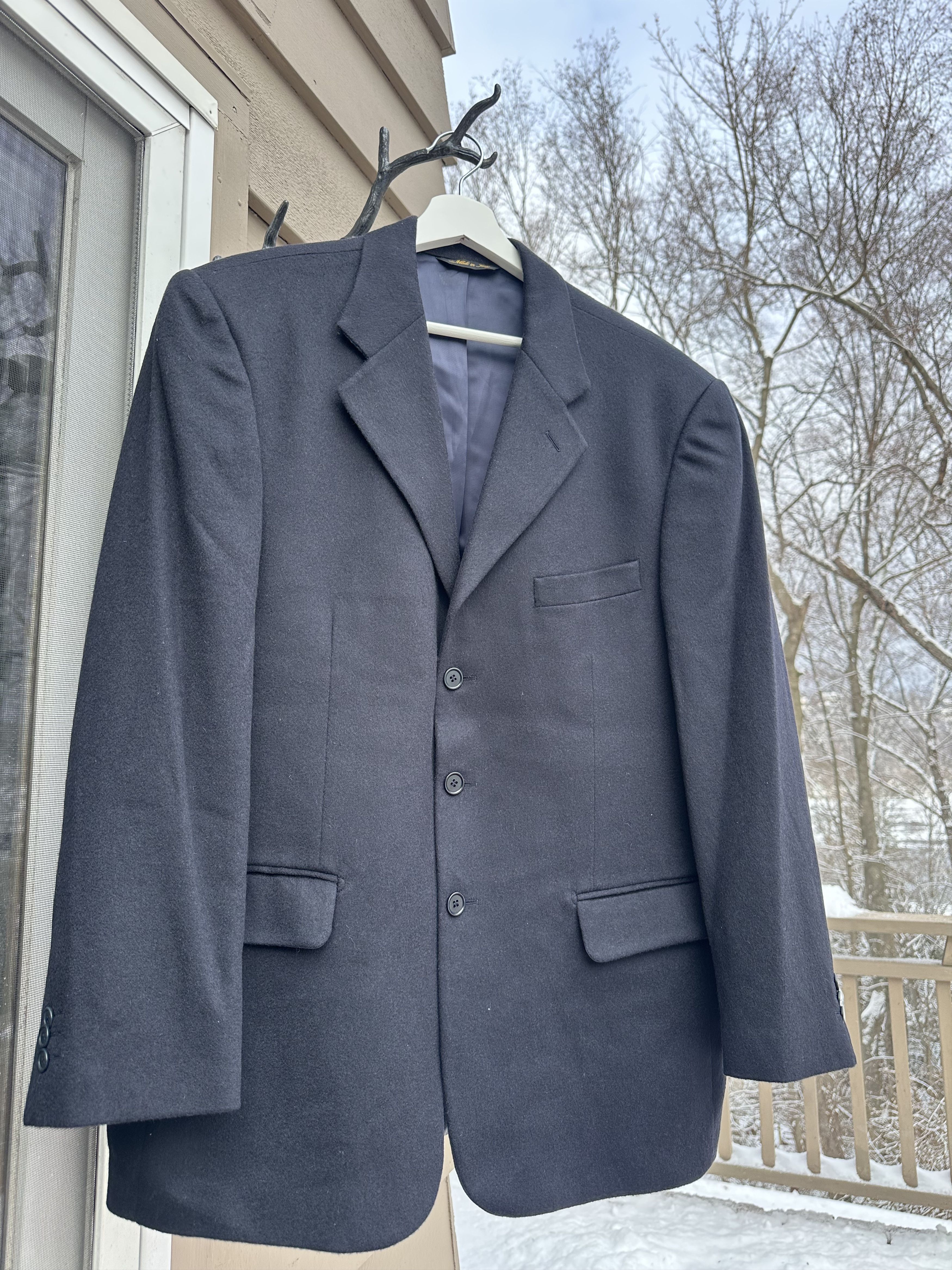 Vintage Vintage Luxury Men’s Blazer Louis Dell'Olio Cashmere Size 50S - 6 Thumbnail