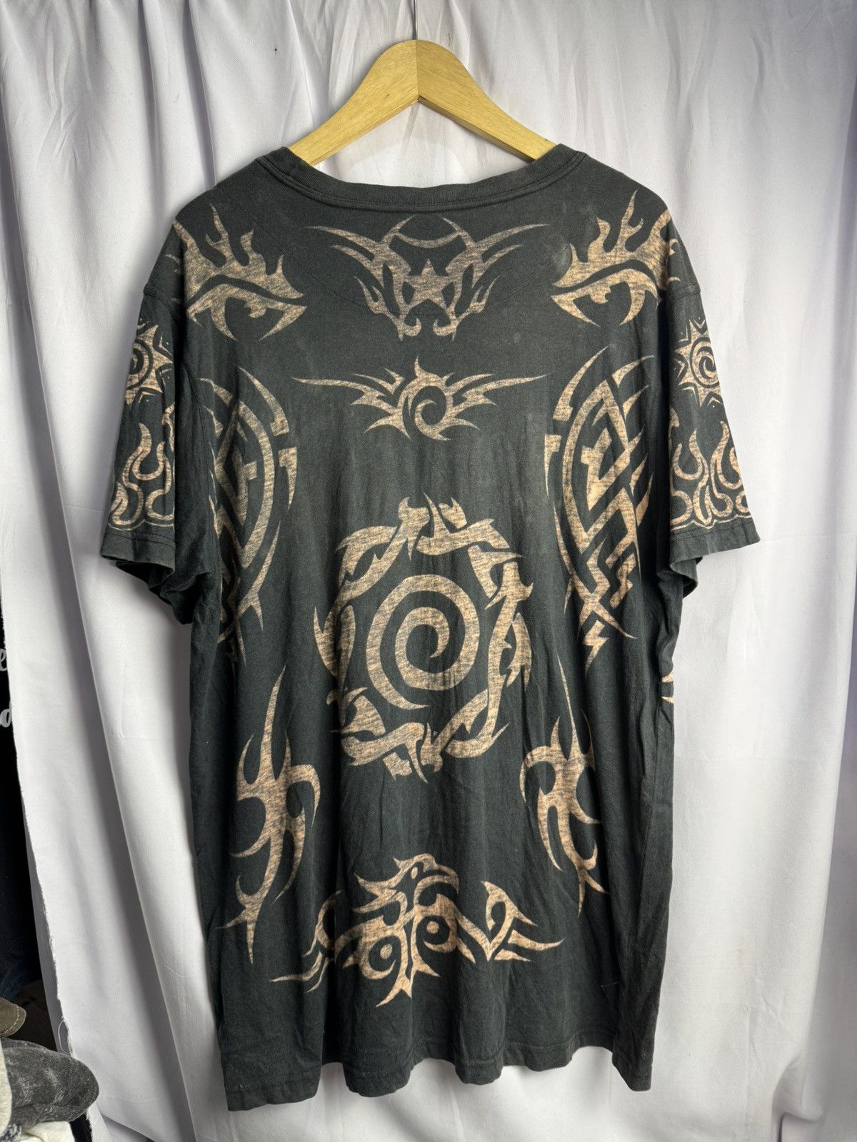Affliction Skulls Tribal Affliction Styled Tees Faded Size US L / EU 52-54 / 3 - 2 Thumbnail