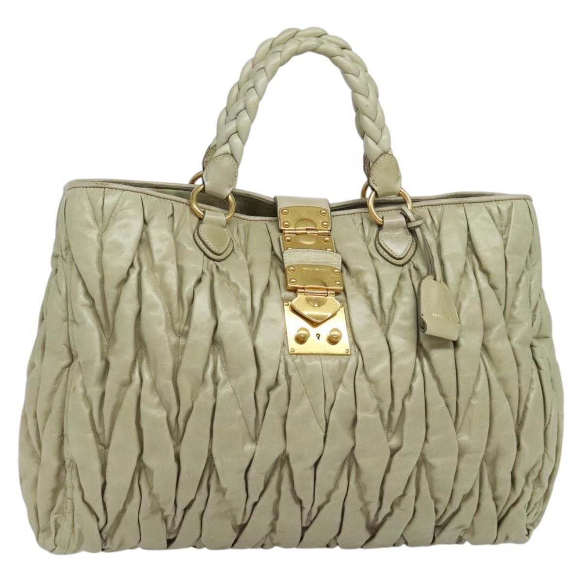 Miu Miu Miu Miu Coffer Convertible Satchel Leather Size ONE SIZE - 1 Thumbnail