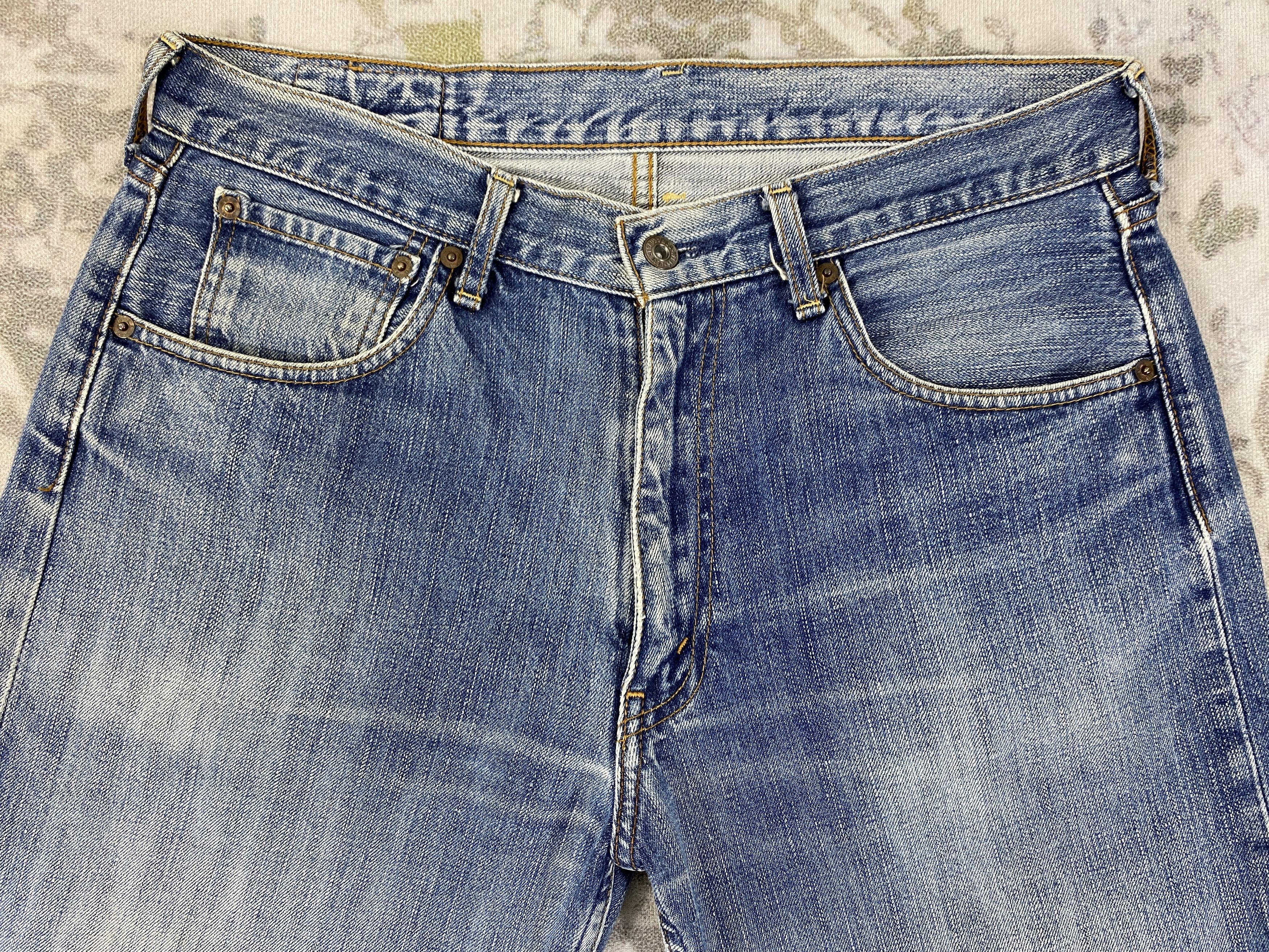 Levi's Vintage Levi's 503 Distressed Denim 32x27 -JN017 Size US 32 / EU 48 - 3 Thumbnail