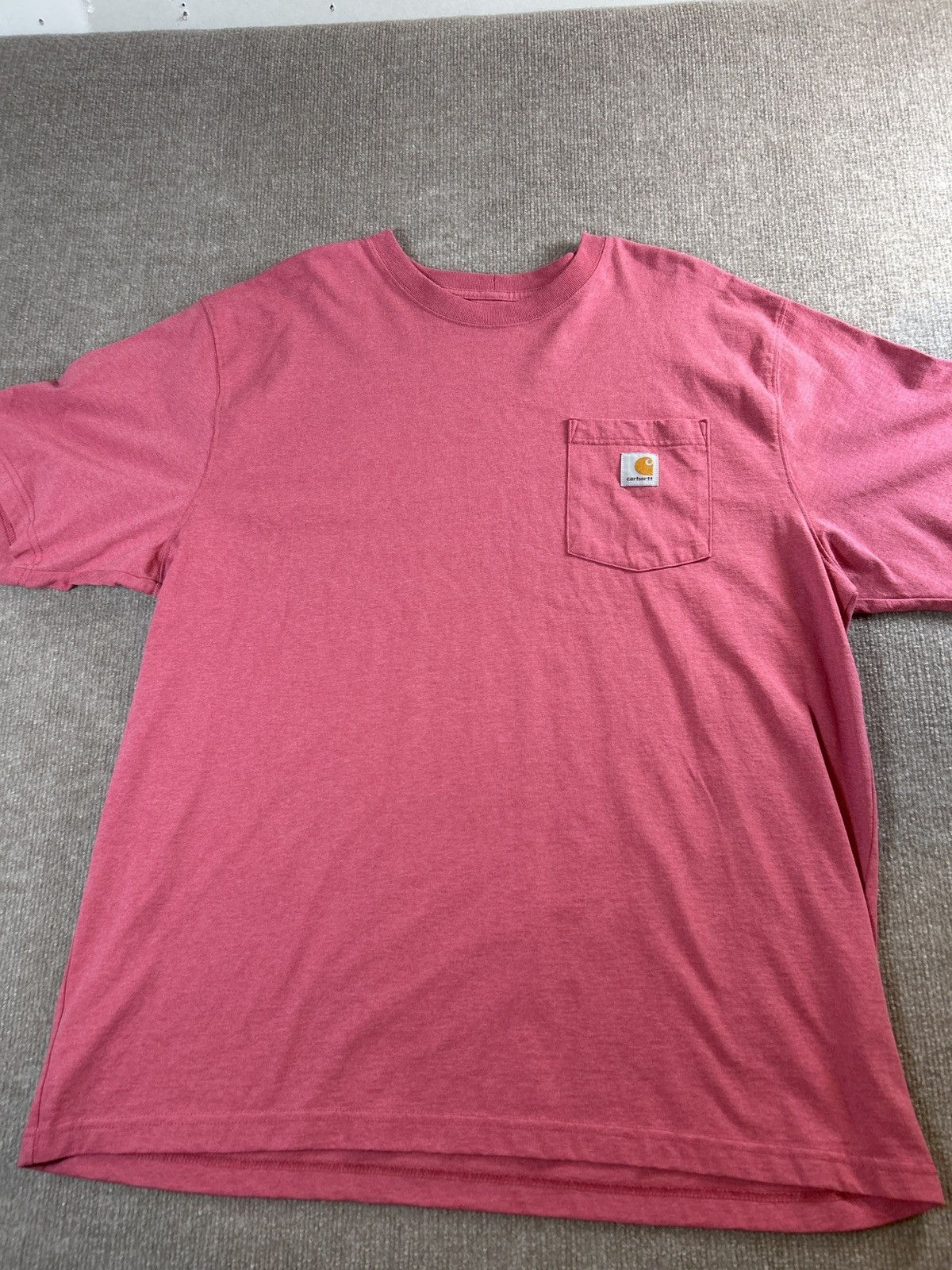 Carhartt Carhartt Men’s Loose Fit Pocket T-Shirt XL Red Pink 0065 Size US XL / EU 56 / 4 - 1 Thumbnail