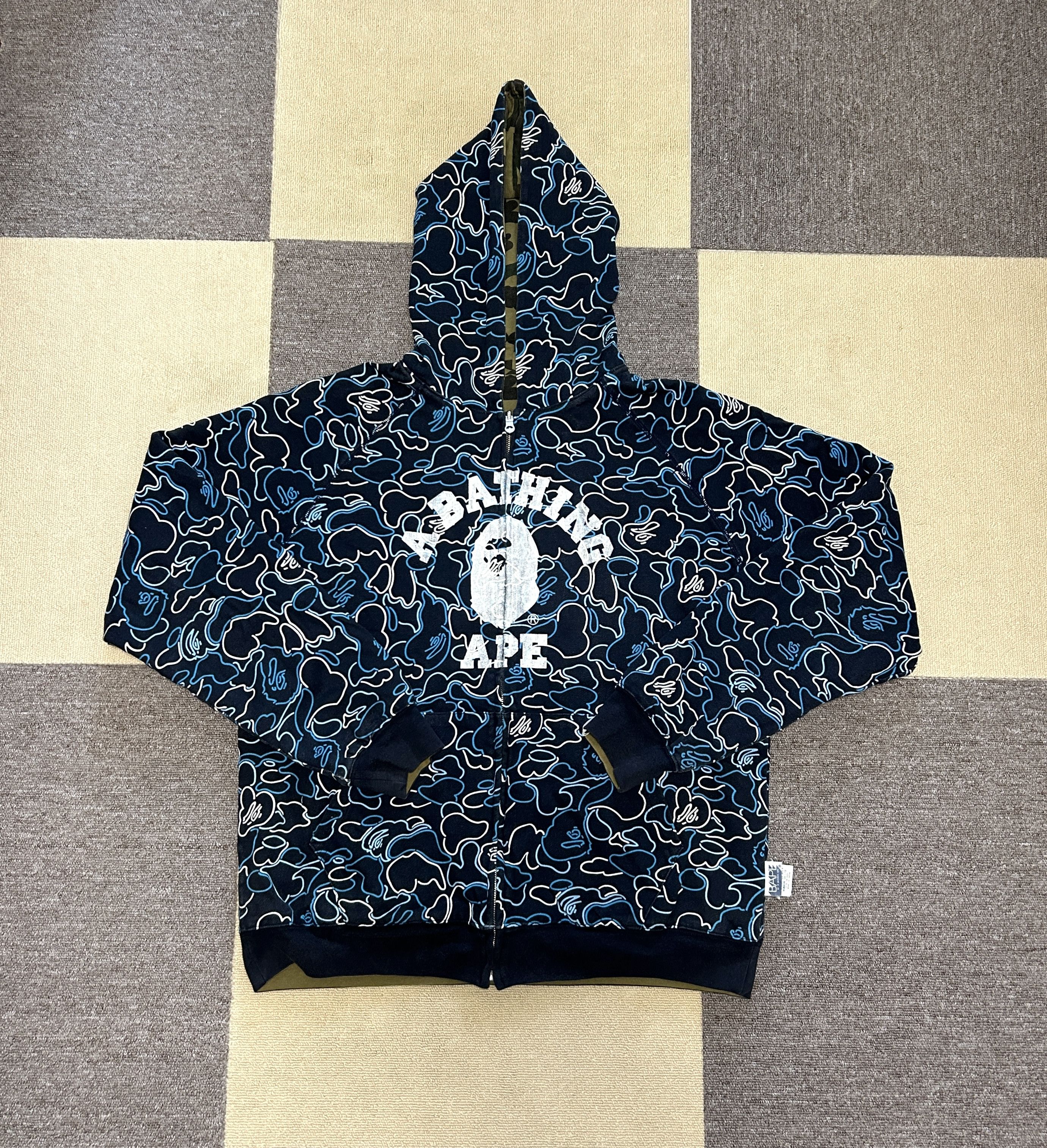 Bape Bape Neon Camo Reversible 1st camo Logo Zip Hoodie Size US L / EU 52-54 / 3 - 4 Thumbnail