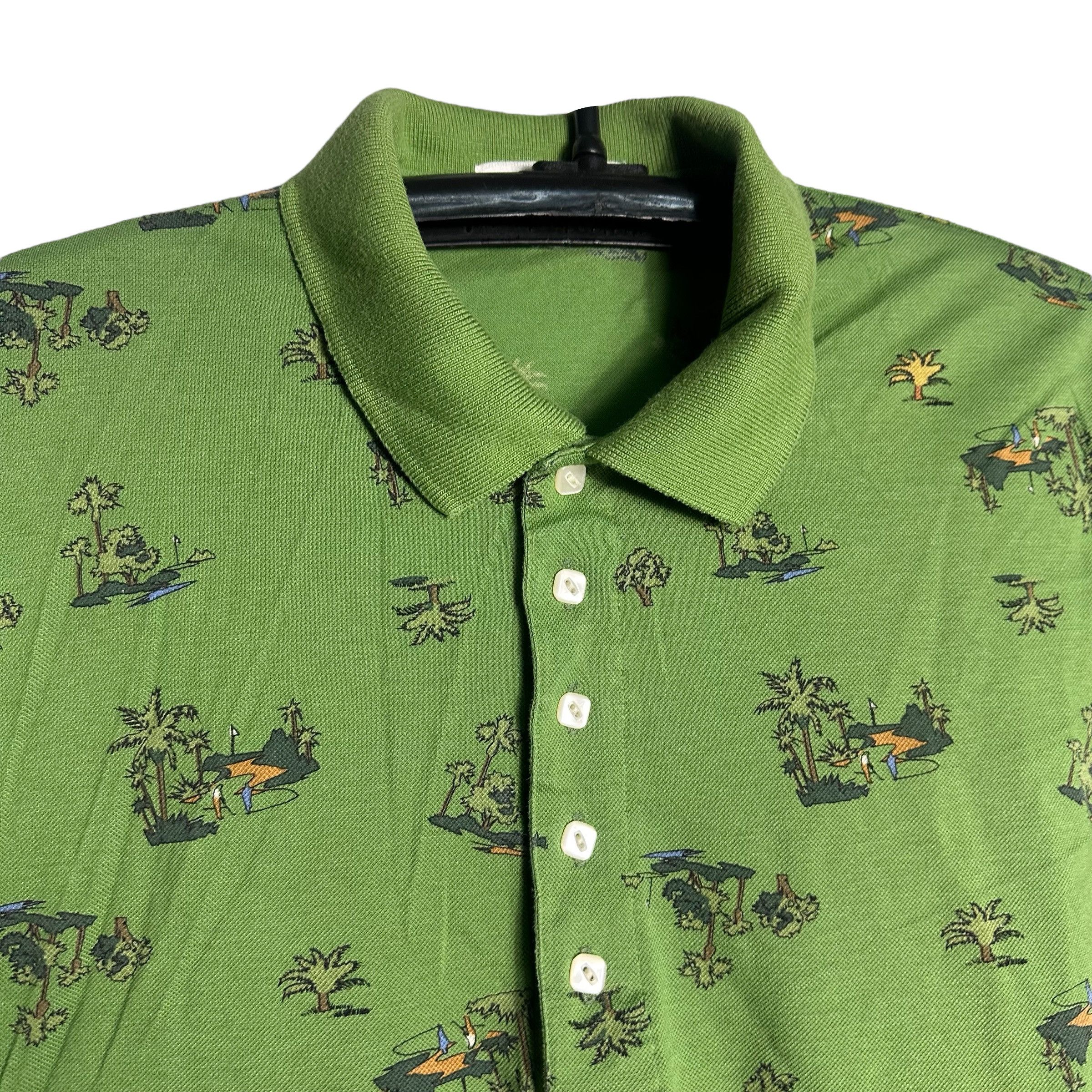 Vintage 🔥RARE🔥Vintage Creek Keeper Golf All Print Polo Shirt Size US L / EU 52-54 / 3 - 2 Thumbnail