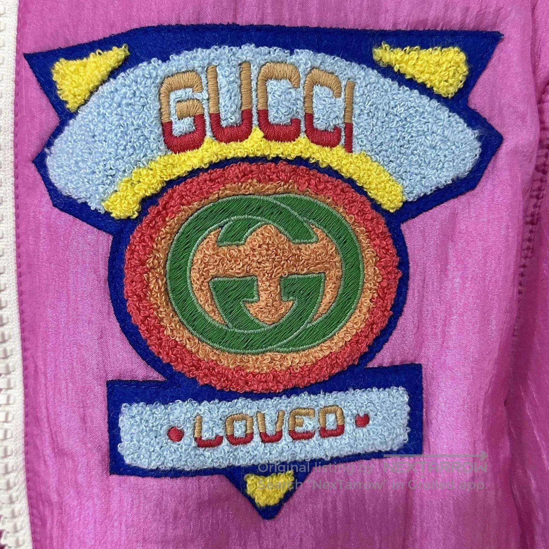 Gucci Pink Flocked Logo Cotton Coat Gucci. Size S / US 4 / IT 40 - 5 Thumbnail