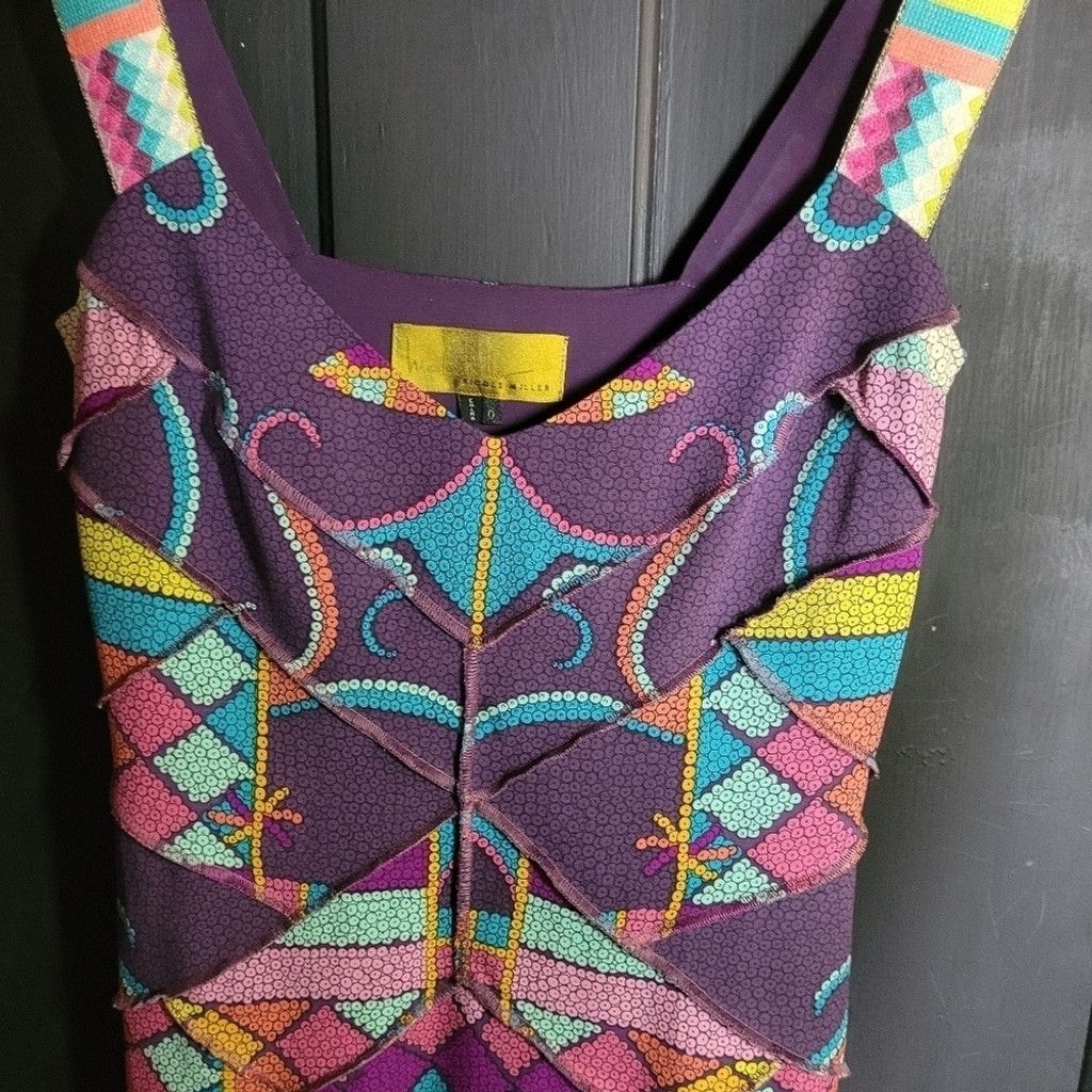 Nicole Miller Nicole Miller , multi colored mini dress, NWOT, Size 0 Size XS / US 0-2 / IT 36-38 - 3 Thumbnail