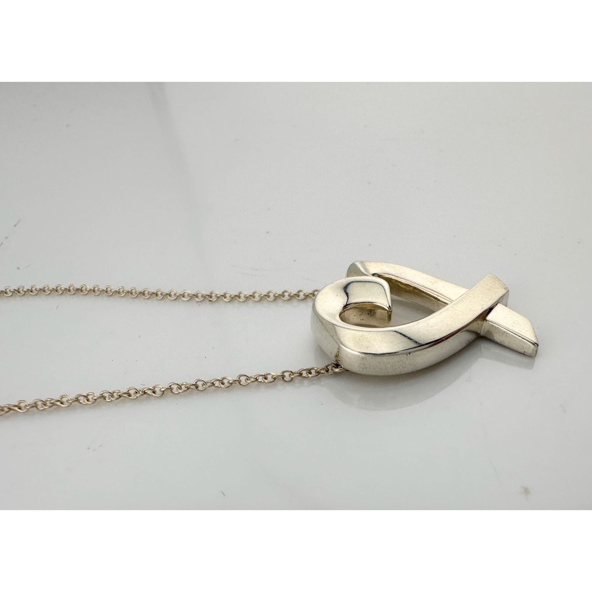 Tiffany & Co. Tiffany and Co Paloma Picasso Medium Loving Heart Pendant Ne Size ONE SIZE - 2 Thumbnail