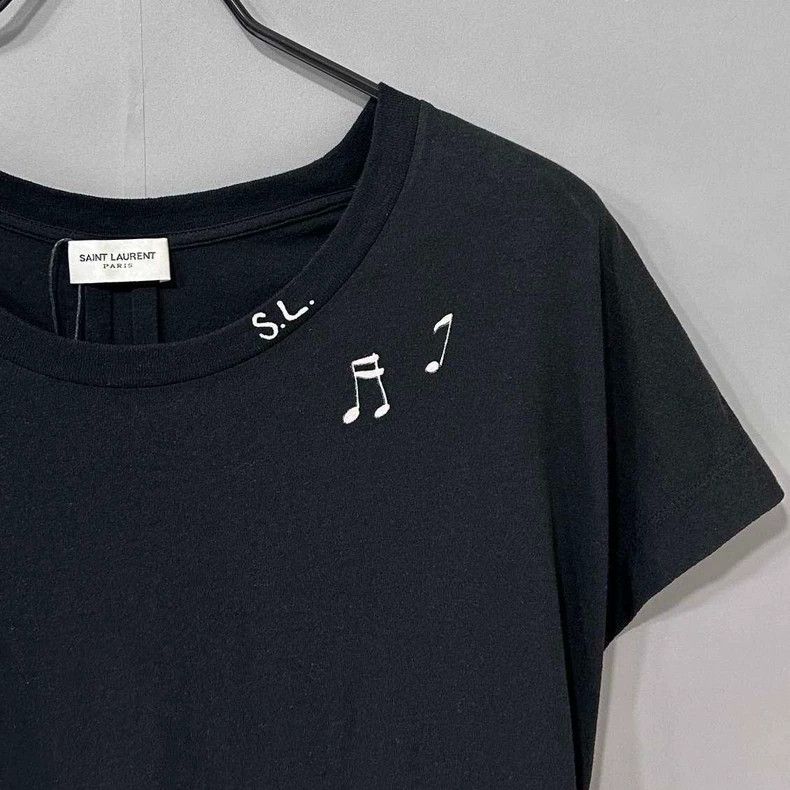 Saint Laurent Paris Saint Laurent Paris Note Short Sleeve 2505-Nextarrow Size US S / EU 44-46 / 1 - 2 Thumbnail