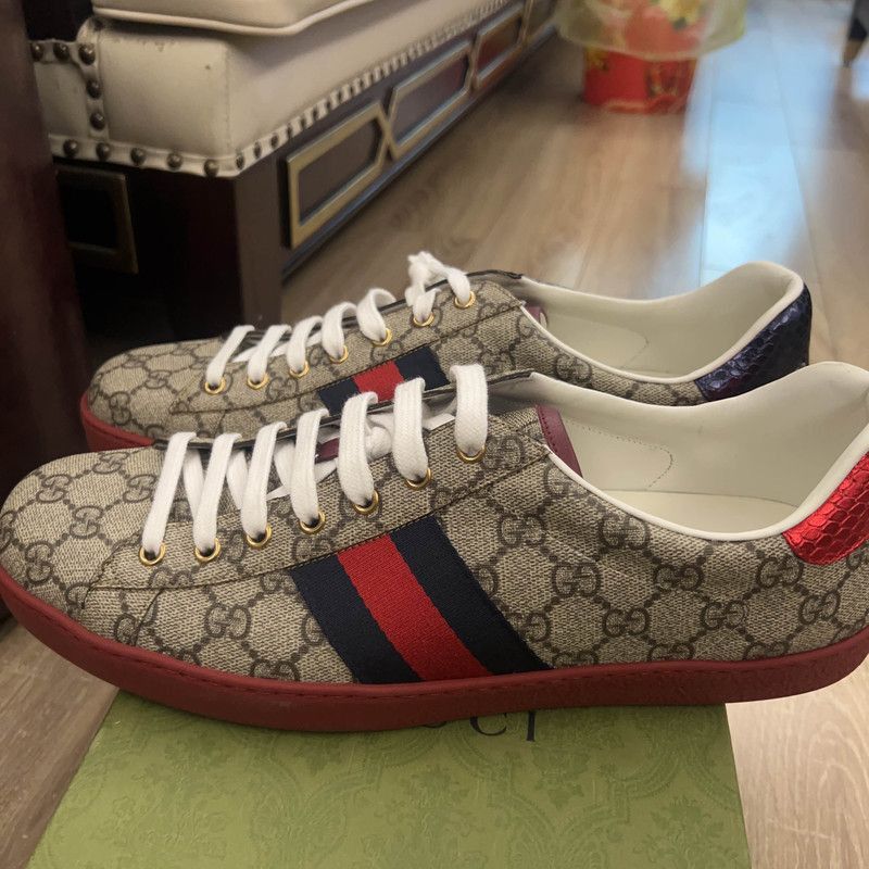 Gucci Gucci ACE Supreme Casual Sneakers for Men - Size US 13 / EU 46 - 1 Thumbnail