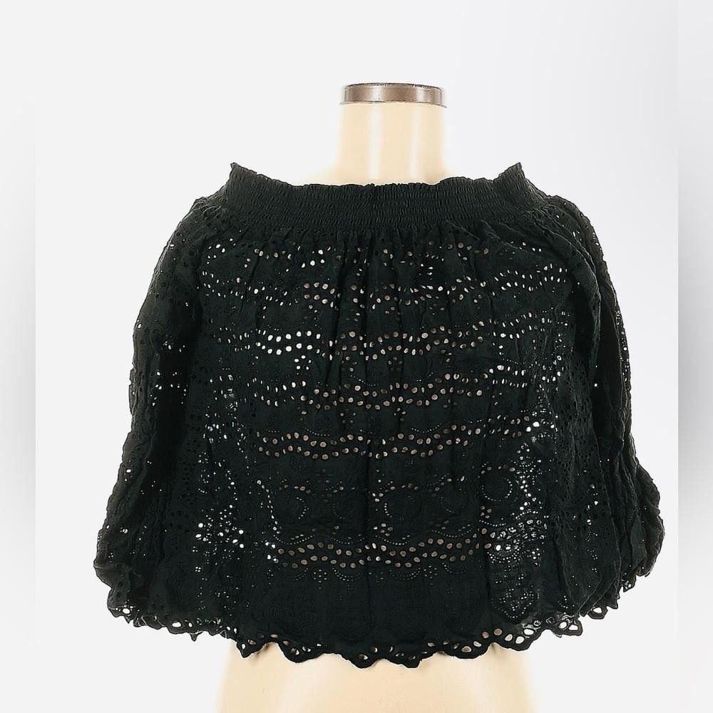 Designer LoveShackFancy Xs eyelet off the shoulder top Size XS / US 0-2 / IT 36-38 - 1 Thumbnail