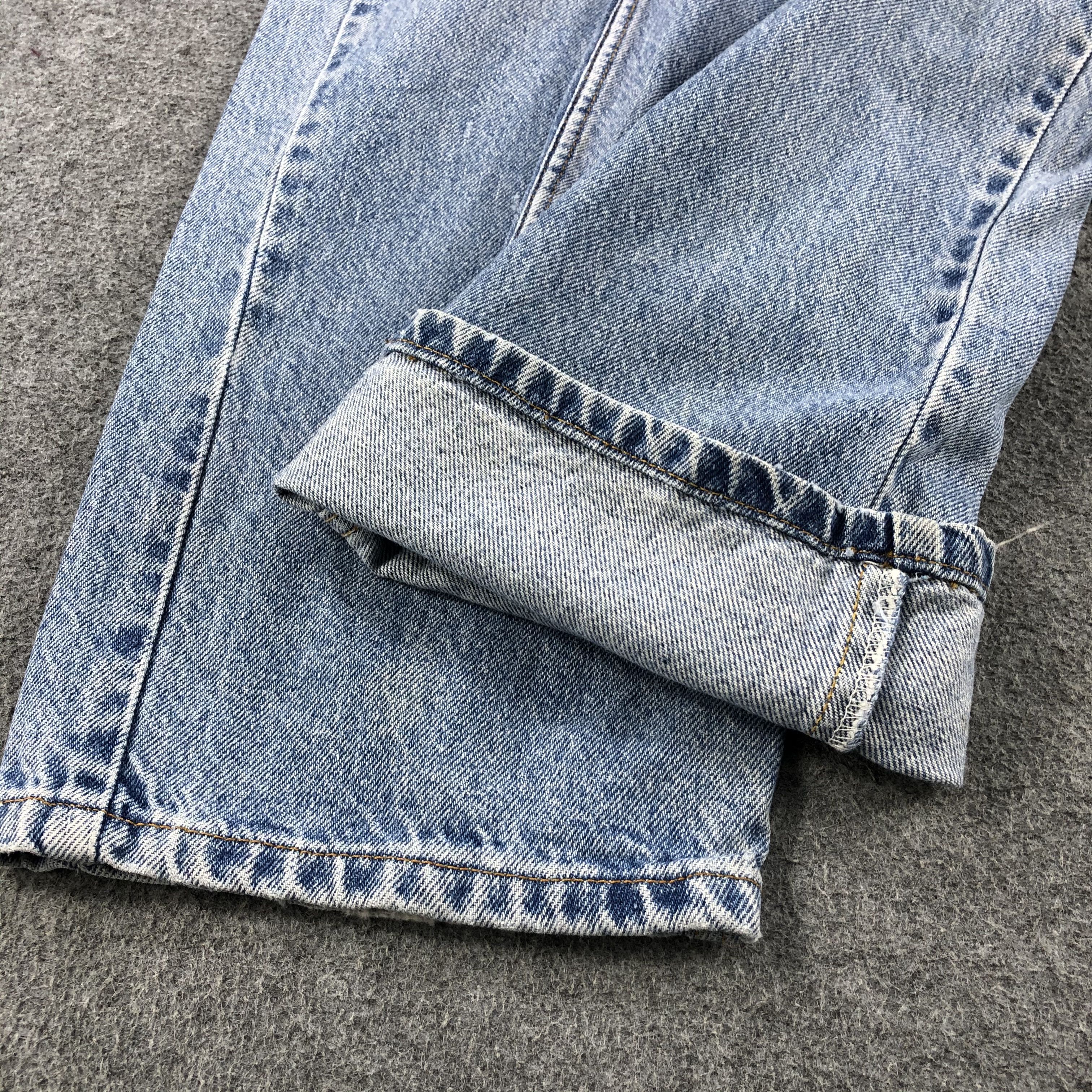 Levi's 90s Vintage Blue Wash Levis 505 Orange Tab Jeans-J1409 Size US 39 - 7 Thumbnail
