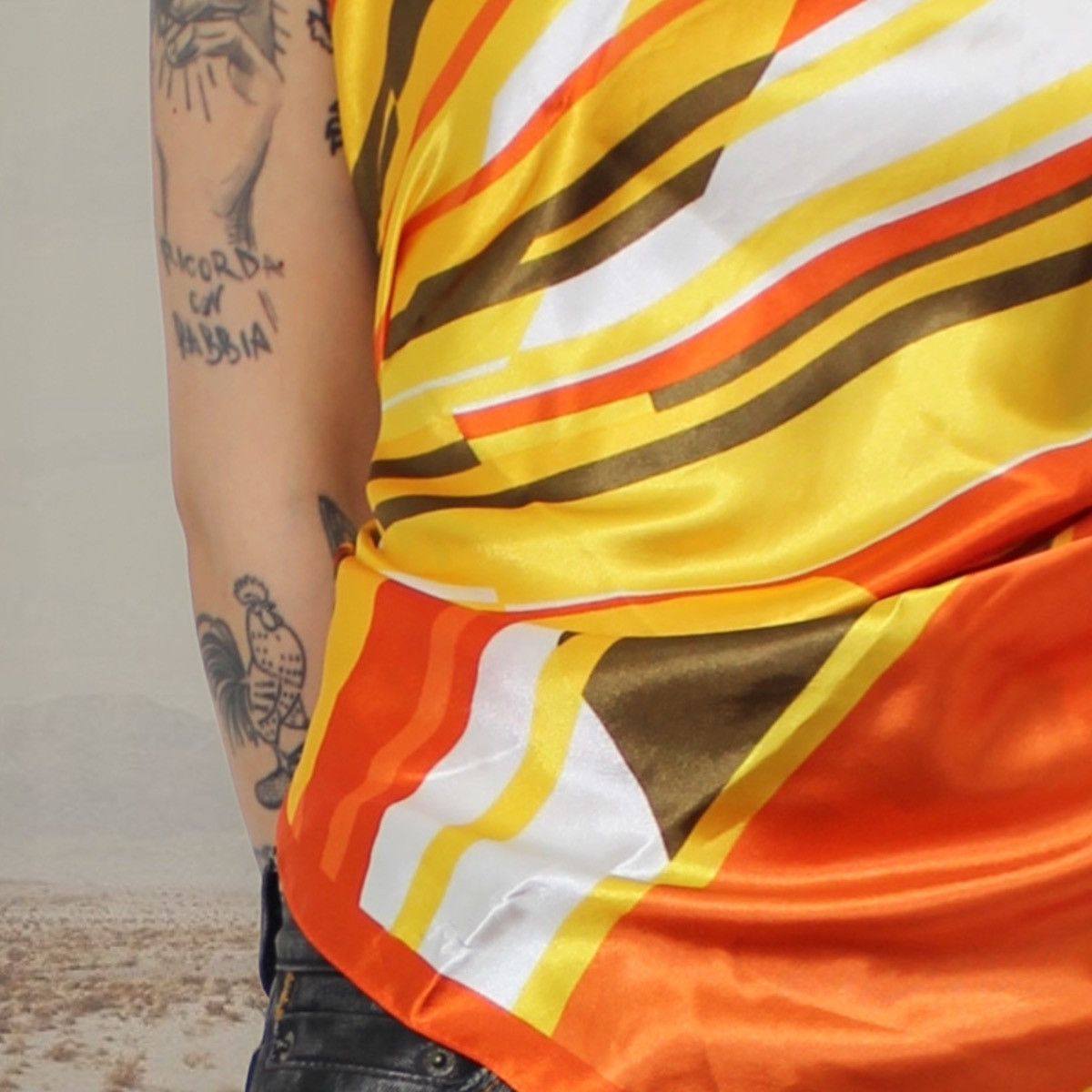 Vintage 🌅SCARF TOP🌅 Size ONE SIZE - 4 Thumbnail