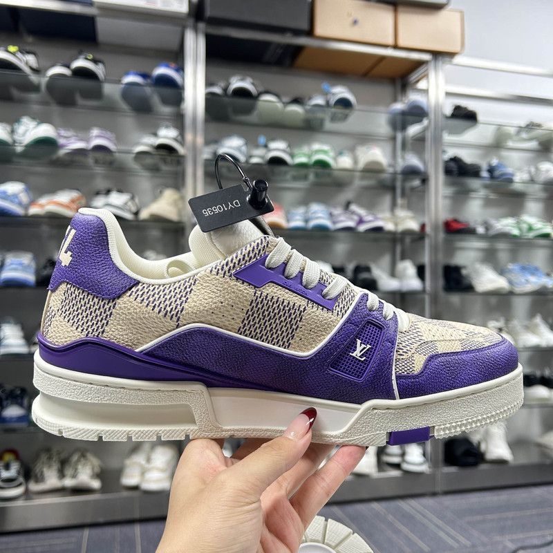 Louis Vuitton Louis Vuitton Trainer Low Sneakers in Purple -2508 Size US 8 / EU 41 - 6 Thumbnail