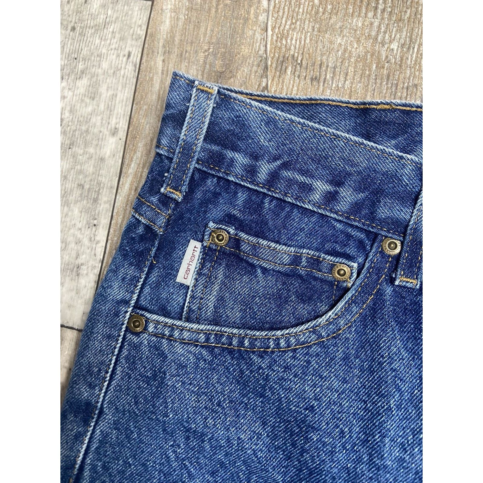 Carhartt Crazy Vintage Baggy Carhartt Blue Jeans 38x30 Y2K Size US 38 / EU 54 - 3 Thumbnail