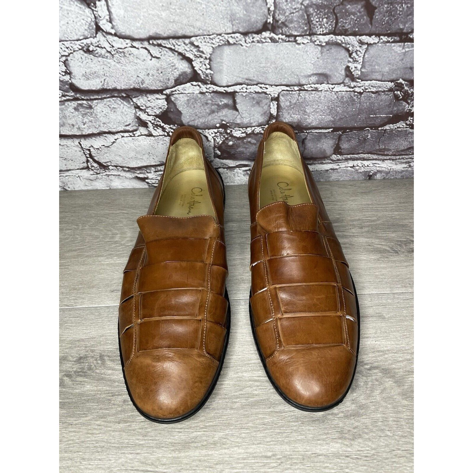 Cole Haan Cole Haan Collection Air Brown Leather Fisherman Sandals Men Size US 12 / EU 45 - 21 Thumbnail