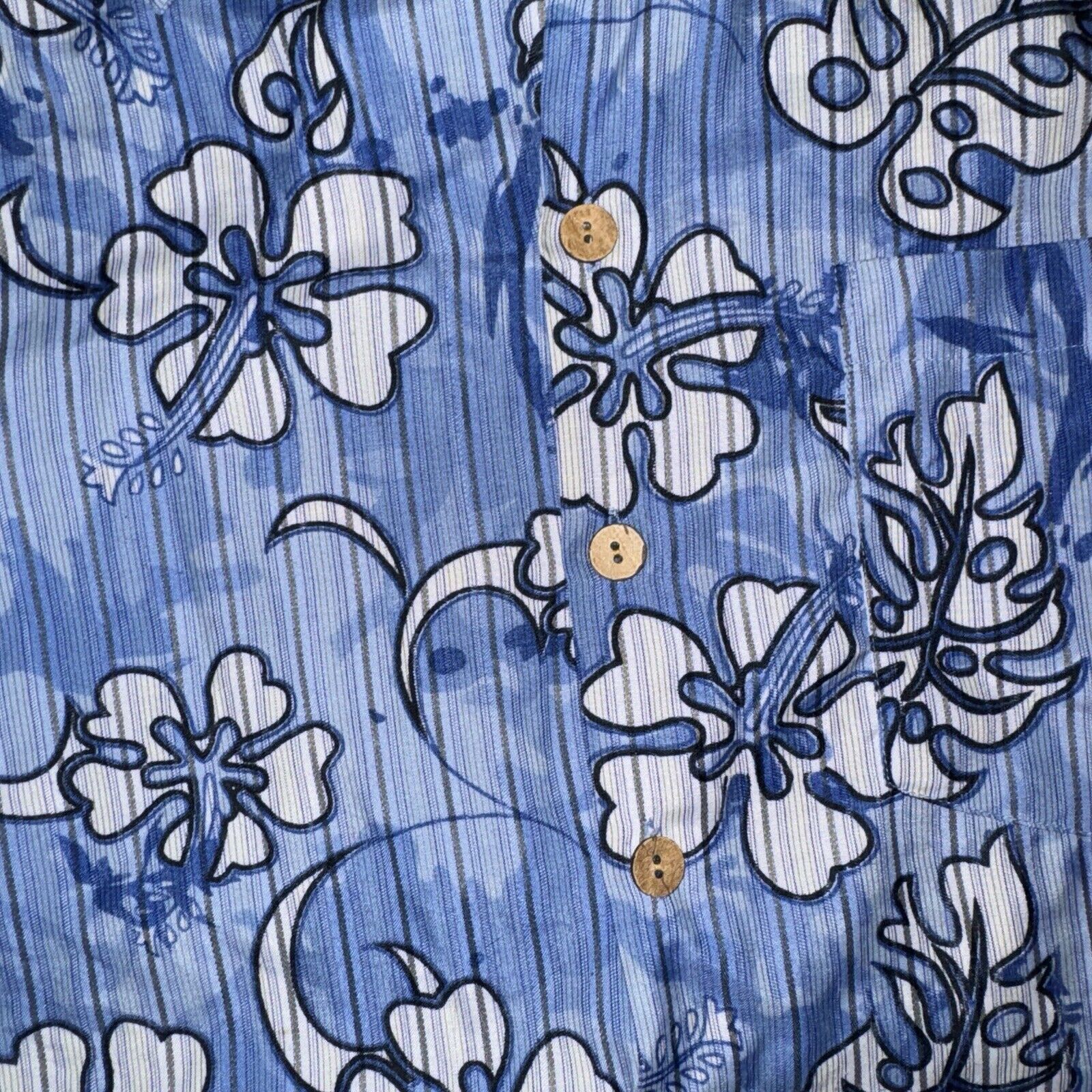 Vintage Pennington Ltd. Hawaiian Shirt Blue XL 25x29 Size US XL / EU 56 / 4 - 3 Thumbnail