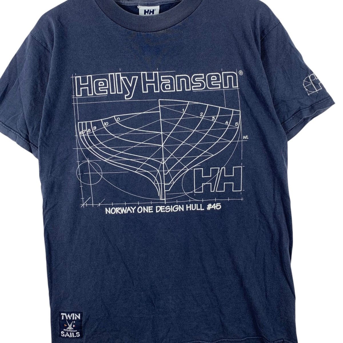 Helly Hansen Vintage HELLY HANSEN TWIN SAILS Norway One Design Tee Shirt Size US M / EU 48-50 / 2 - 4 Thumbnail