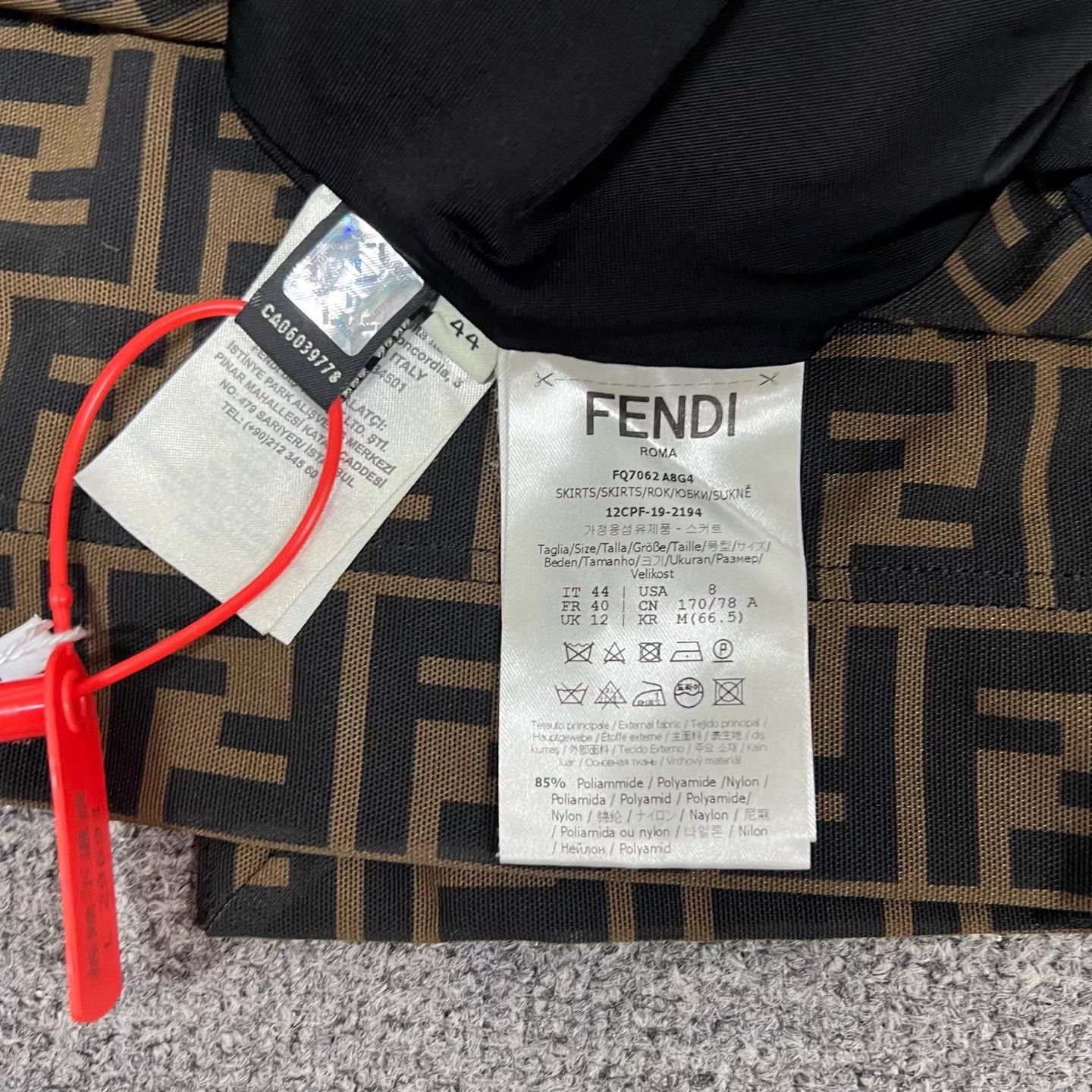 Fendi Fendi All Over FF Print Maxi Dress 99 New 44 Size 30" / US 8 / IT 44 - 5 Thumbnail