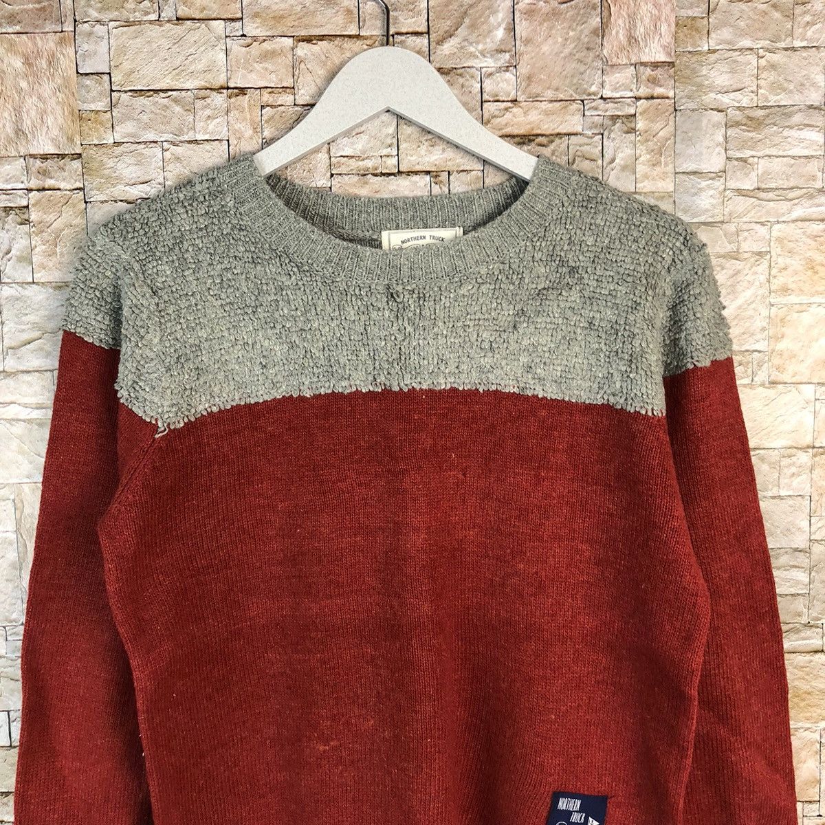 Vintage Nothen Truck Red Knitwear #A1217 Size M / US 6-8 / IT 42-44 - 5 Thumbnail