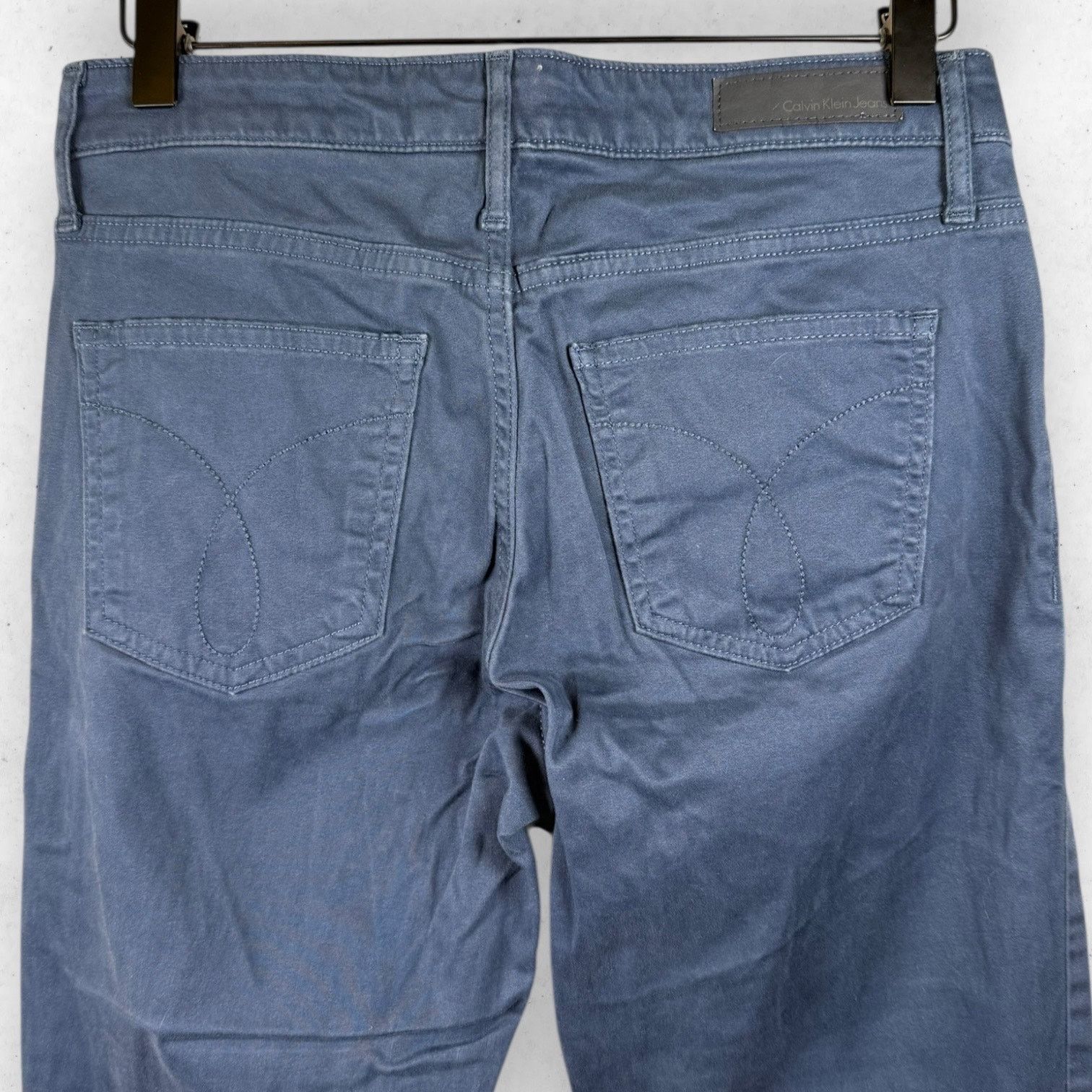 Calvin Klein Calvin Klein Jeans Women's 4 C4 Blue Ankle Skinny DAMAGED! Size 27" / US 4 / IT 40 - 7 Thumbnail