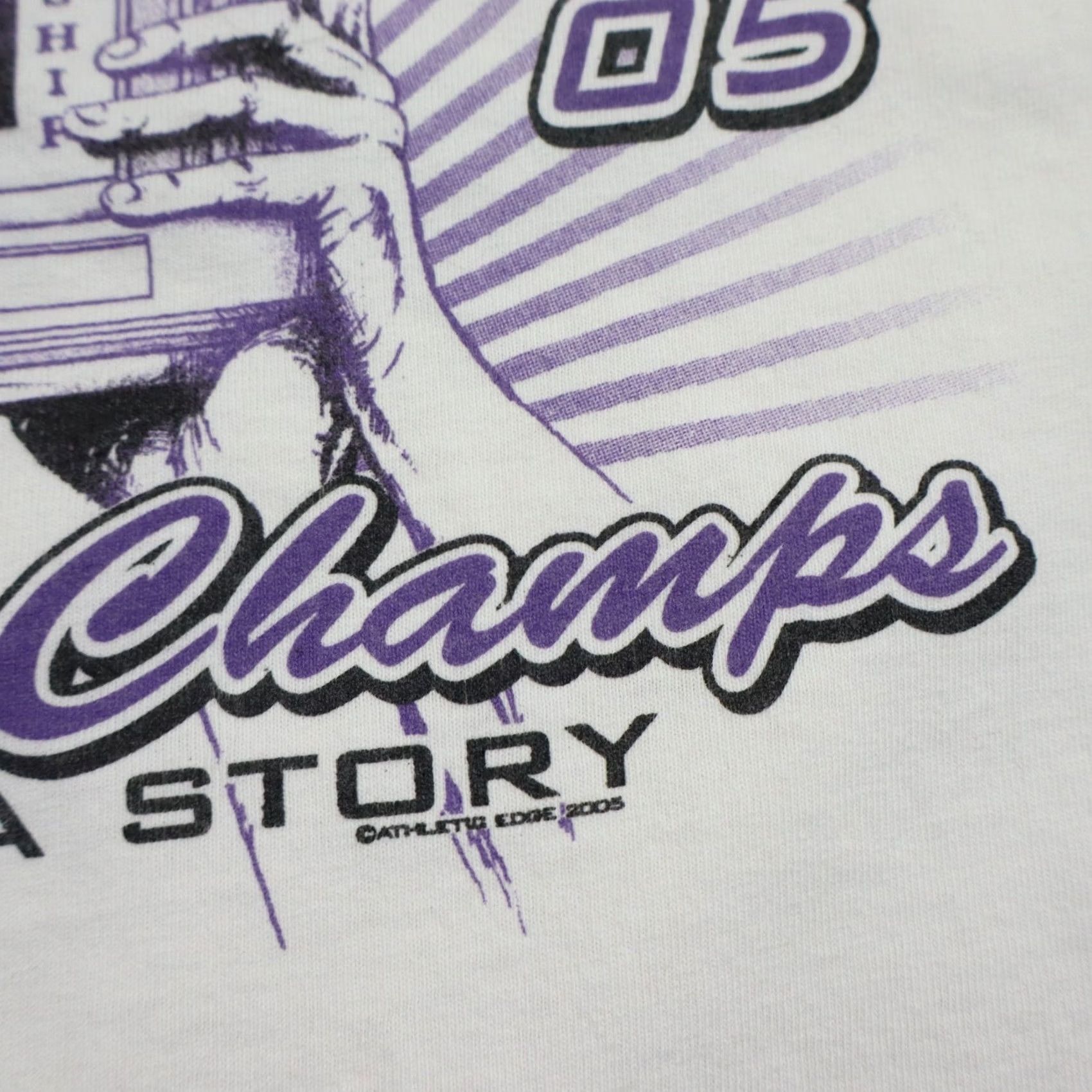 Vintage VINTAGE Tooele Utah Basketball T Shirt Mens XL 2005 State Champs UHSAA High School White Graphic Print Front Back Stadium Pride USA 80s 90s Boys Mens Size US XL / EU 56 / 4 - 6 Thumbnail