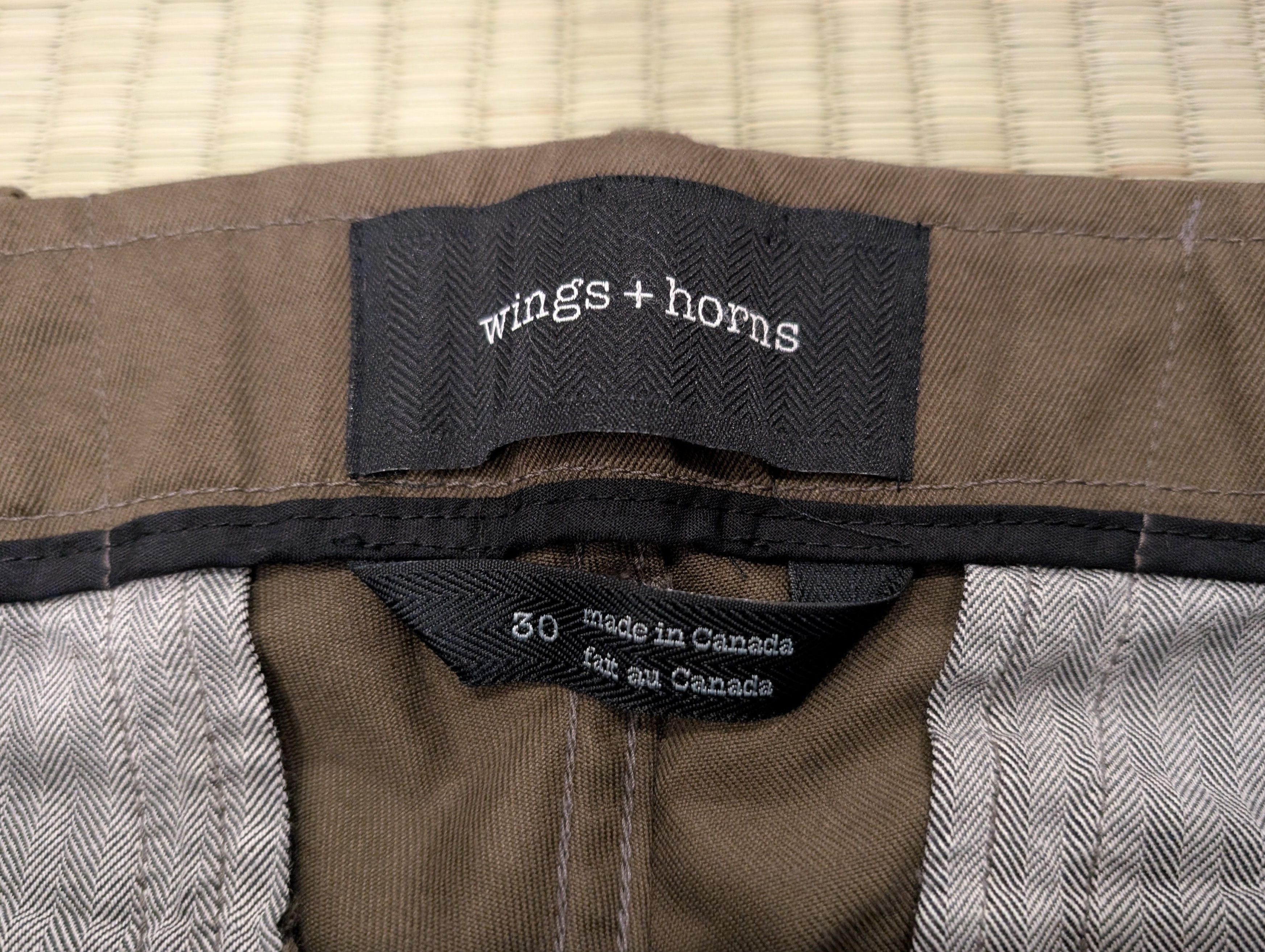 Wings + Horns Wings + Horns West Point Chinos Pants Olive Made in Canada Size US 30 / EU 46 - 3 Thumbnail