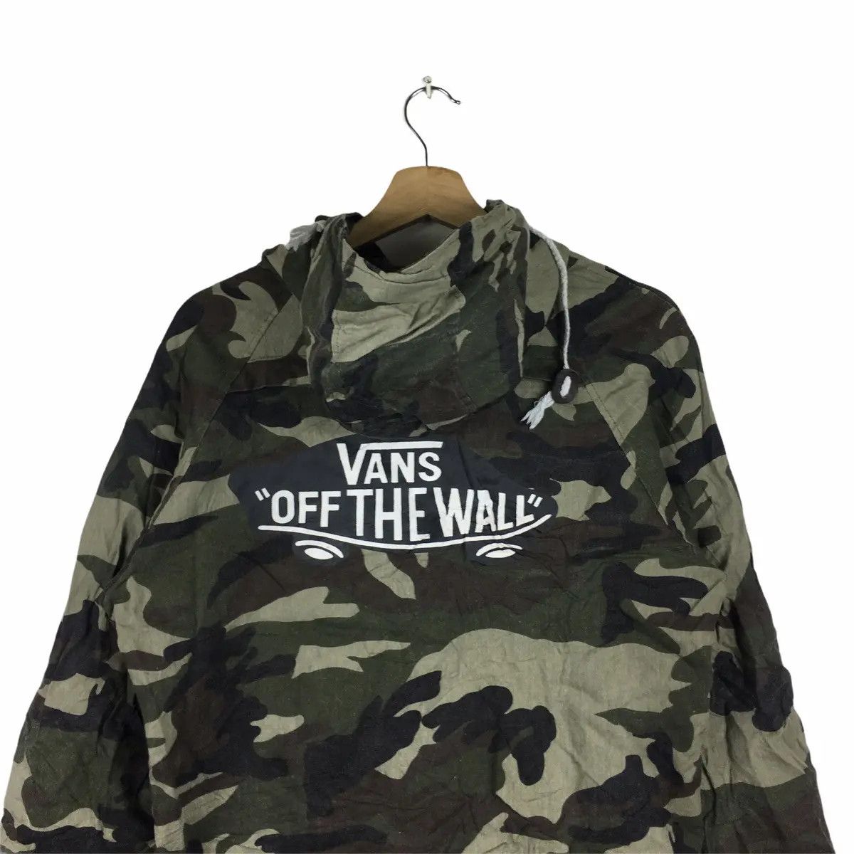 Vans Vtg VANS Of The WALL Camo Jacket Parka Trench Hoodie Size US XL / EU 56 / 4 - 6 Thumbnail