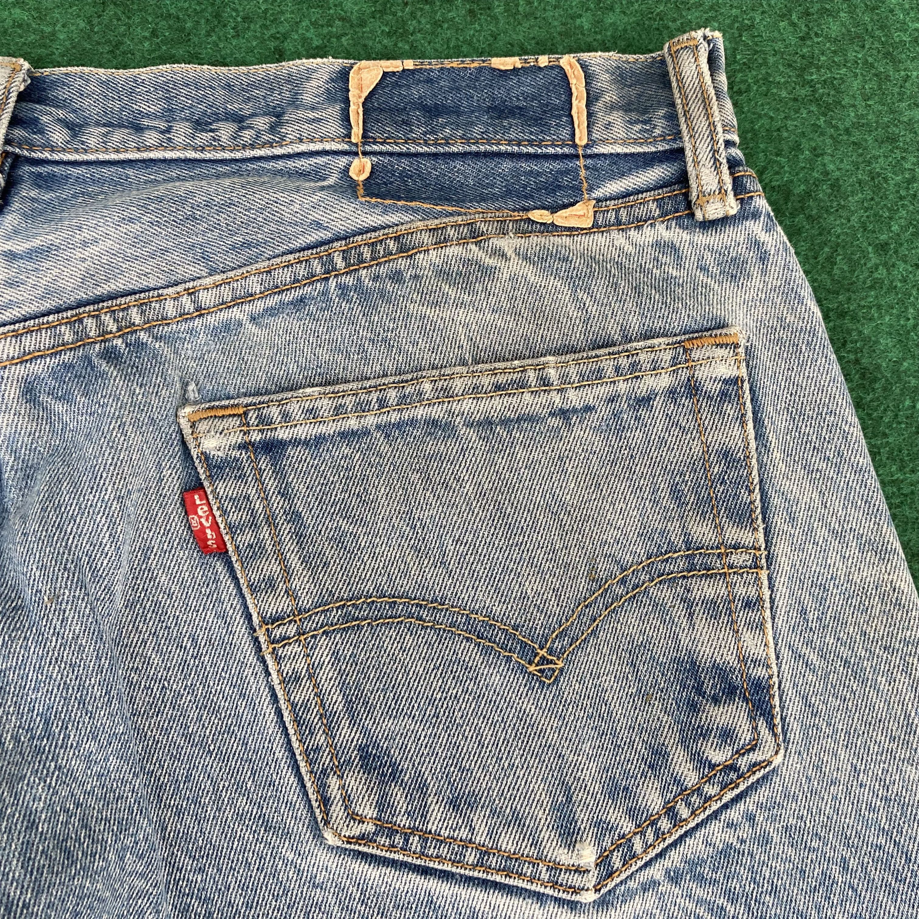 Levi's × Vintage Vtg Levis 501 Distressed Ripped Sz 34 Denim Jeans Size US 34 / EU 50 - 11 Thumbnail