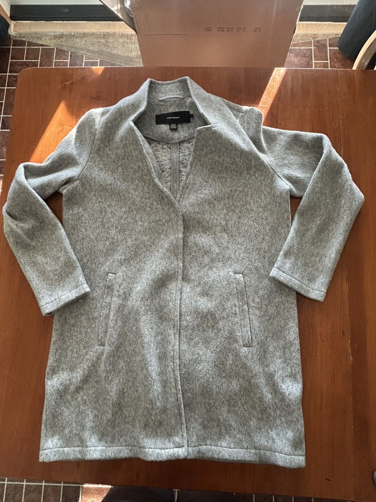 Other Vero Moda Heather Gray Snap Closure Light Jacket Size M / US 6-8 / IT 42-44 - 2 Thumbnail