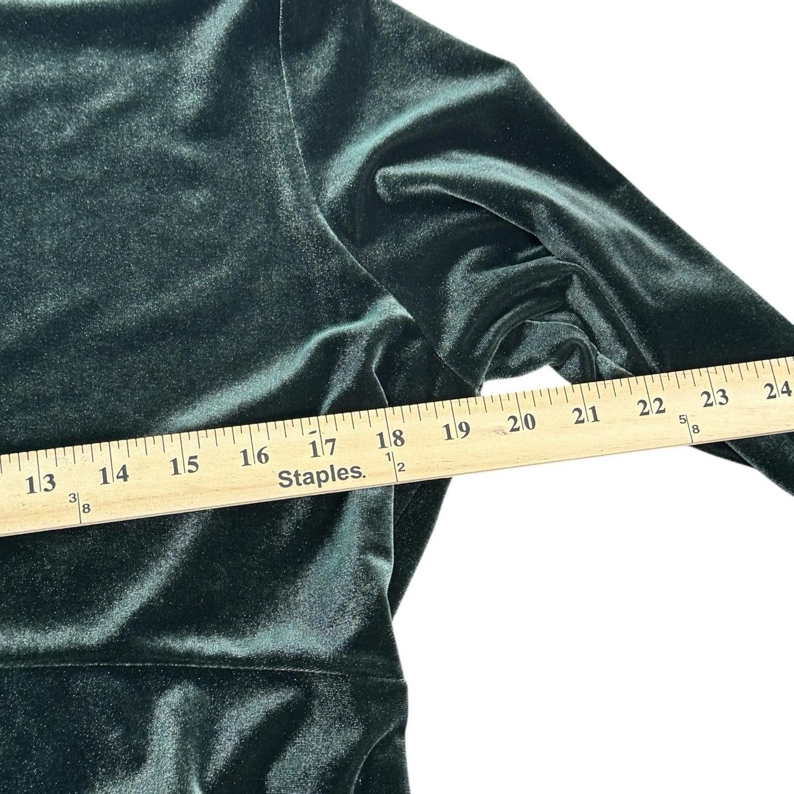 Other VALERIE STEVENS GREEN VELVET DRESS, SIZE MEDIUM Size M / US 6-8 / IT 42-44 - 6 Thumbnail